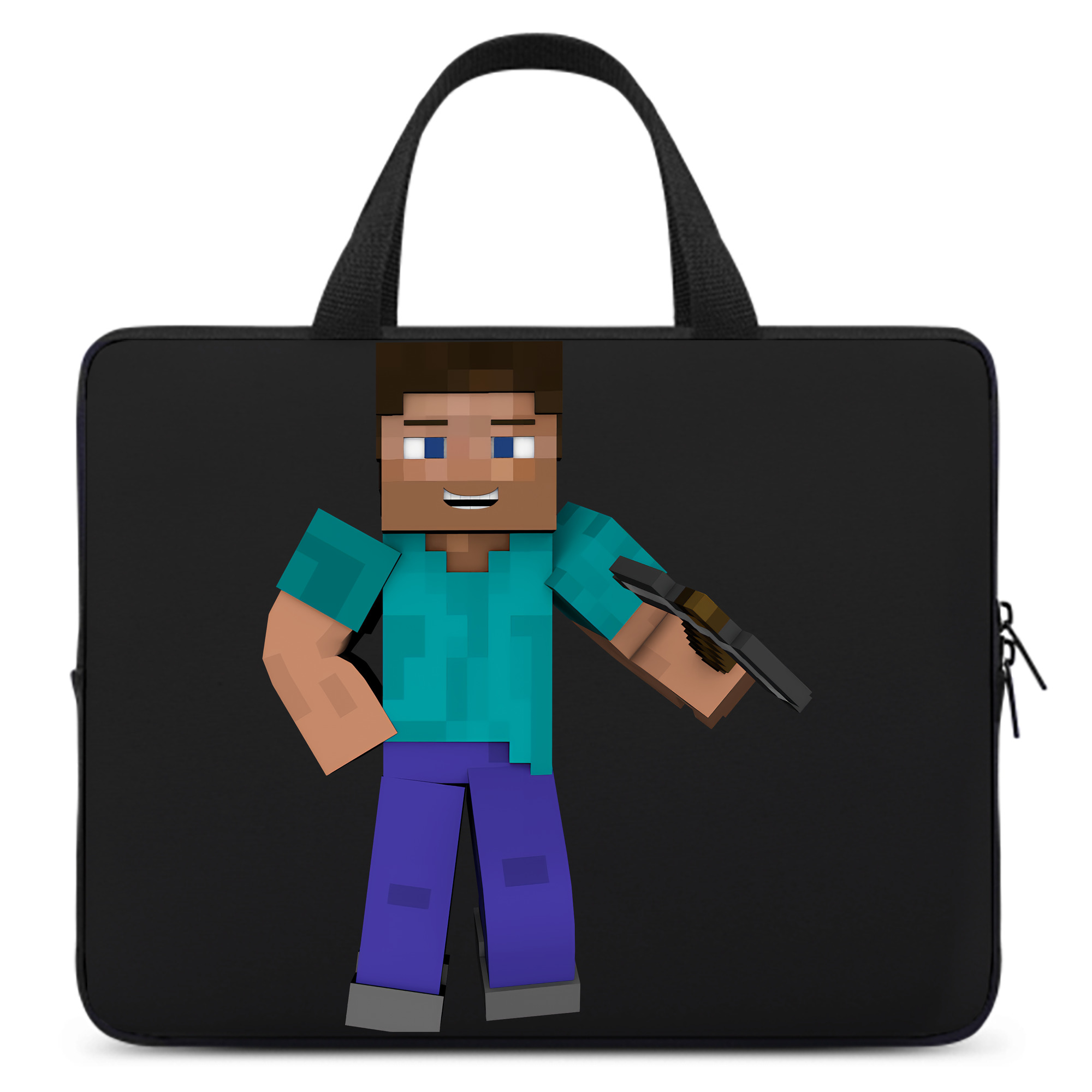 （画像用） マインクラフト ブロックの世界 Minecraft MC Block world 手提げノートパソコンバッグ