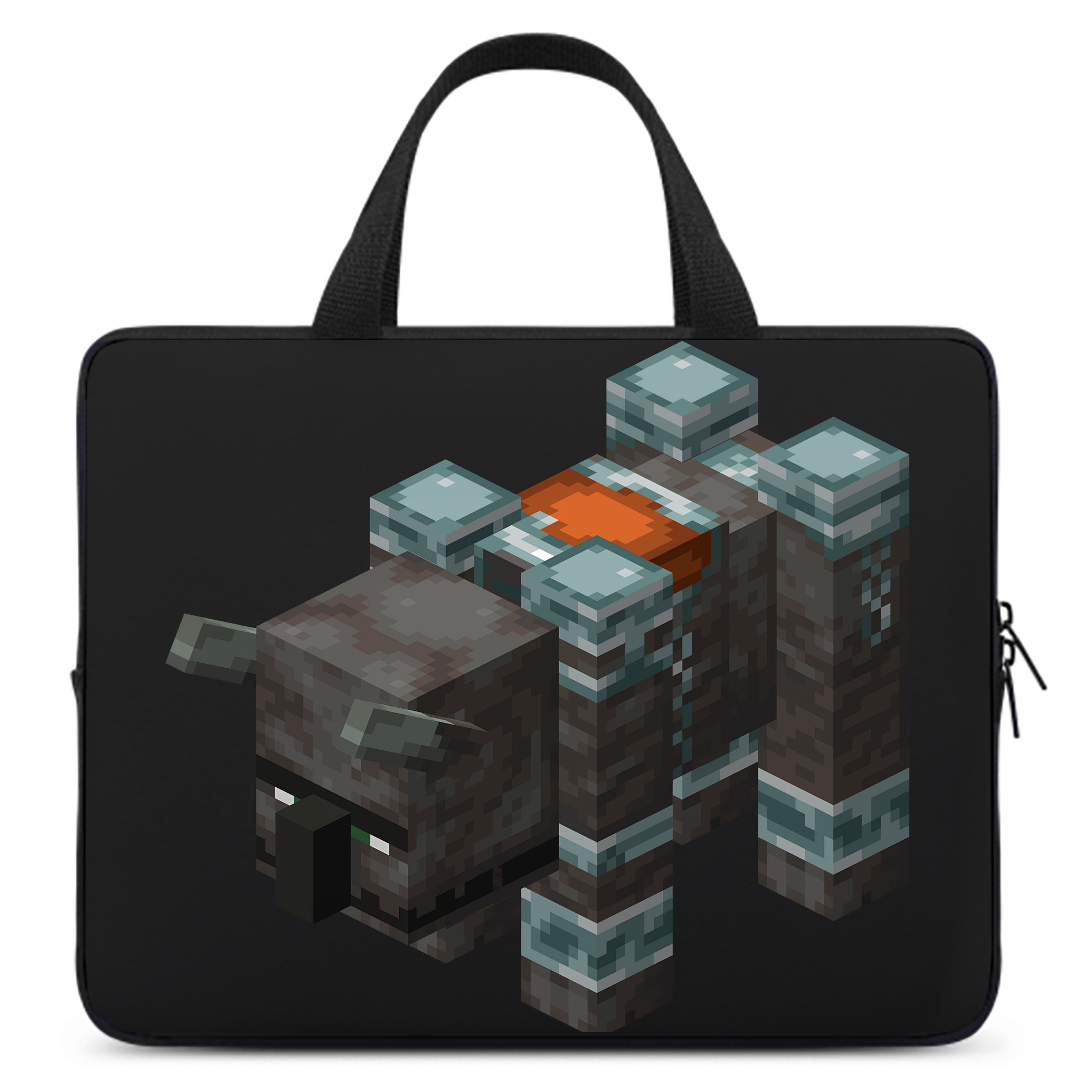 （画像用） マインクラフト ブロックの世界 Minecraft MC Block world 手提げノートパソコンバッグ