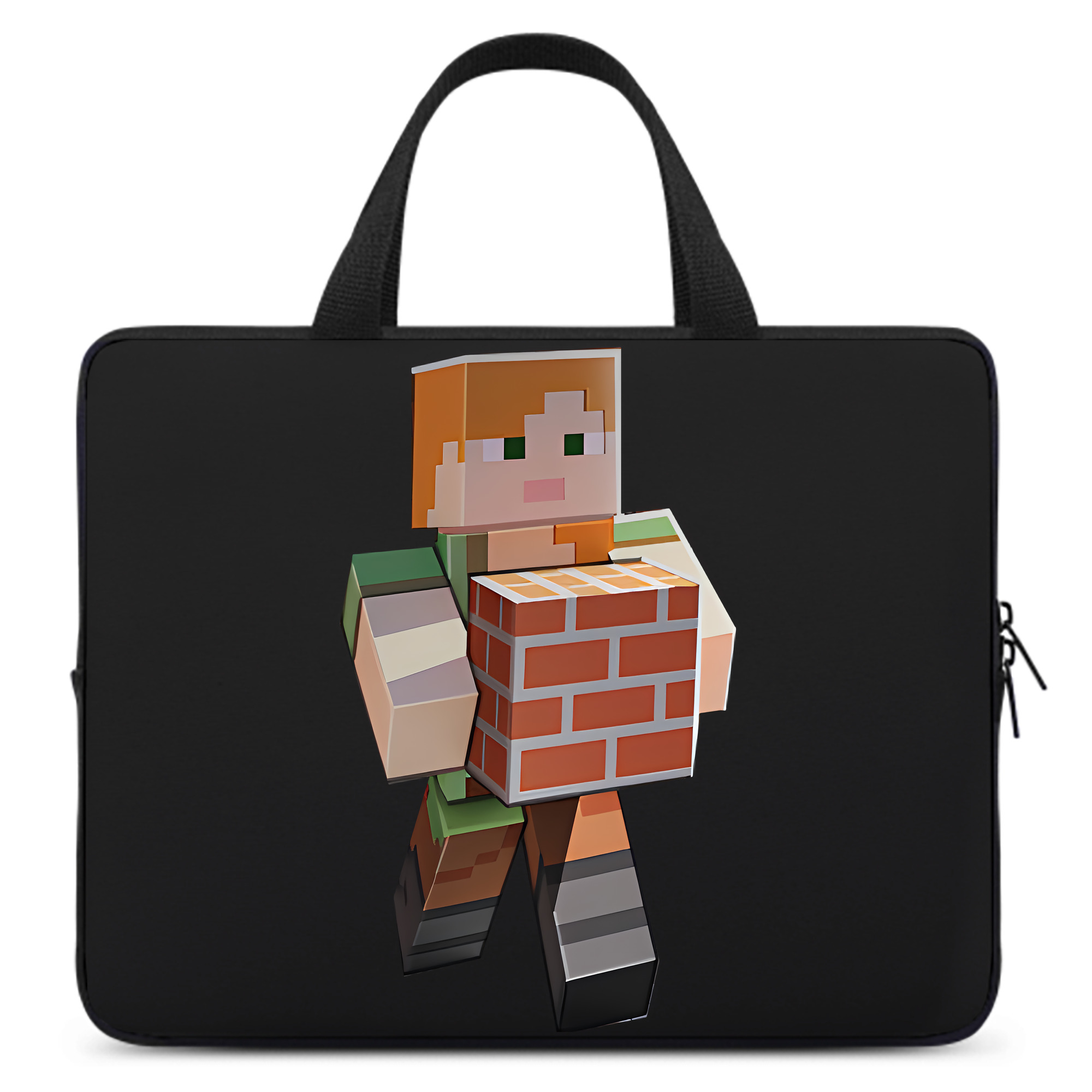 （画像用） マインクラフト ブロックの世界 Minecraft MC Block world 手提げノートパソコンバッグ