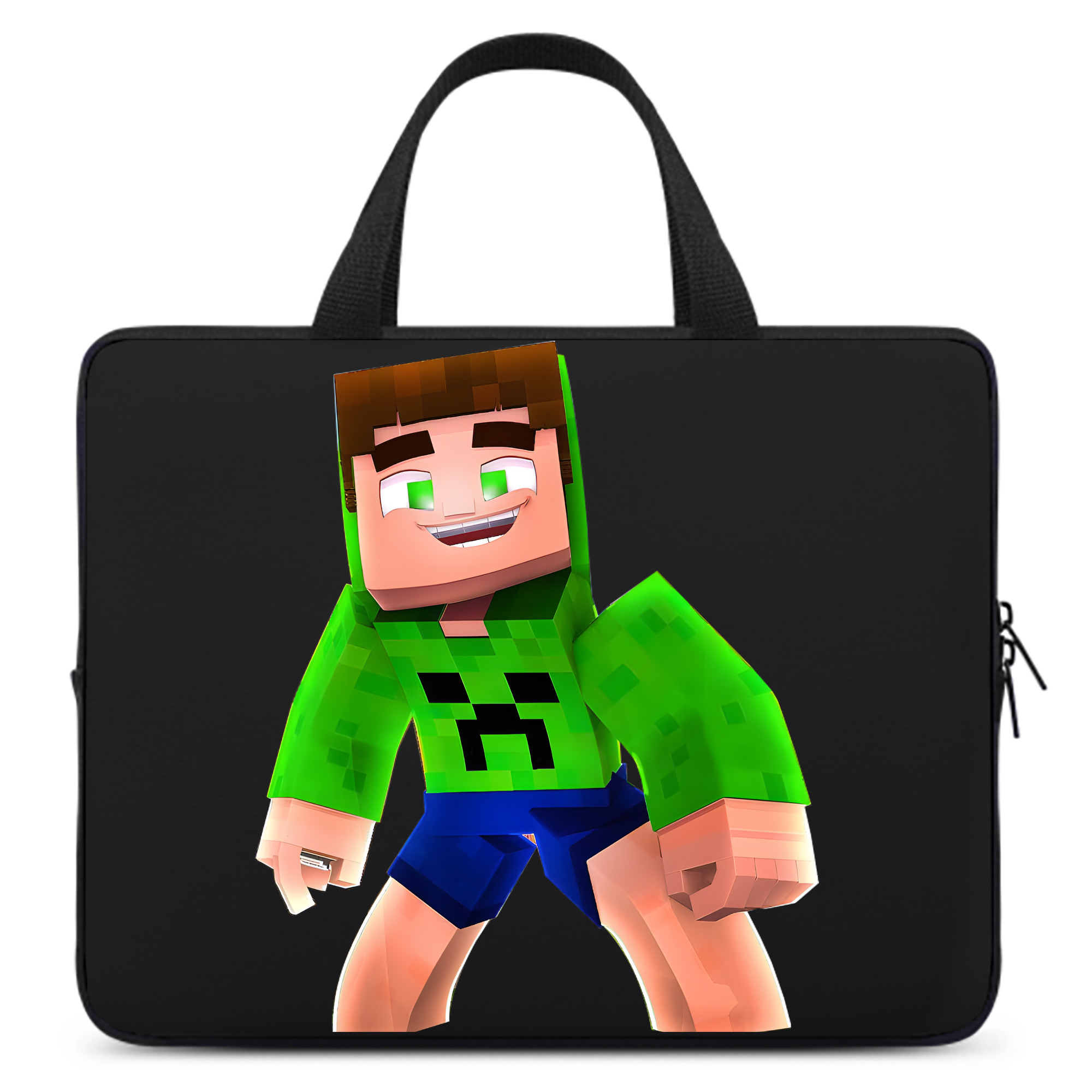 （画像用） マインクラフト ブロックの世界 Minecraft MC Block world 手提げノートパソコンバッグ