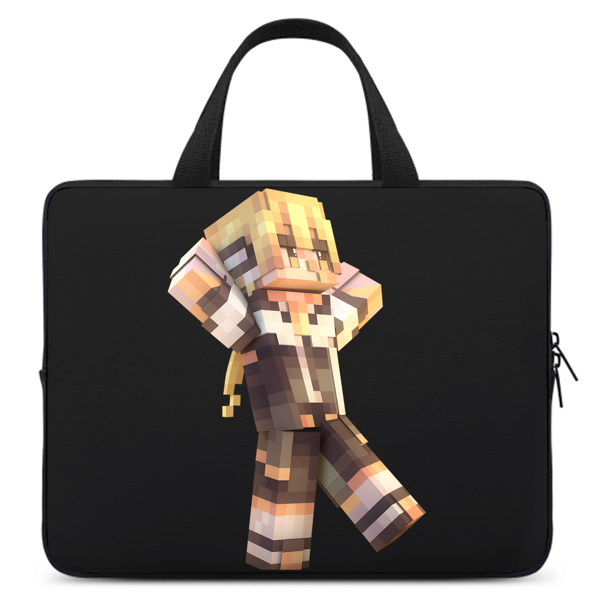 （画像用） マインクラフト ブロックの世界 Minecraft MC Block world 手提げノートパソコンバッグ