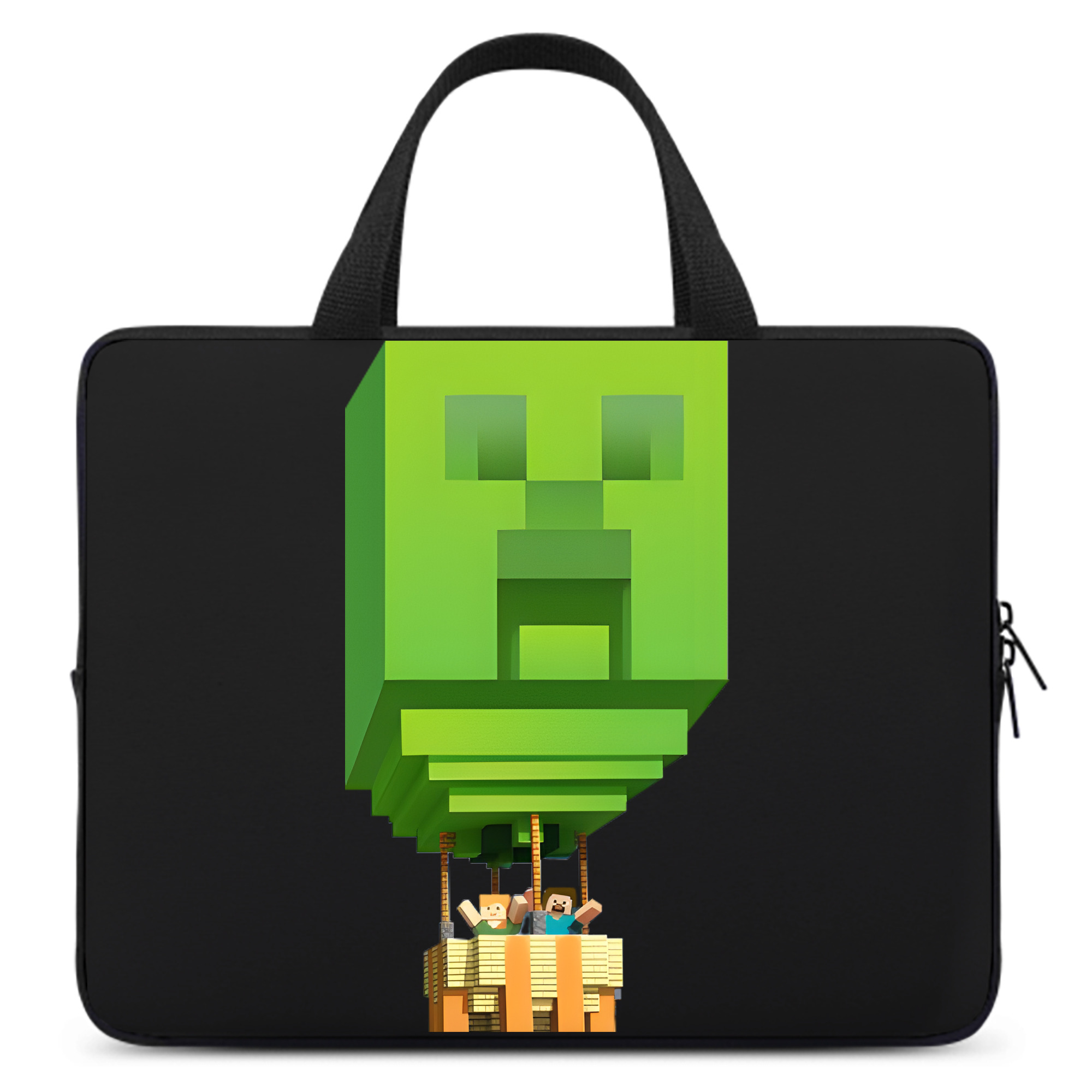 （画像用） マインクラフト ブロックの世界 Minecraft MC Block world 手提げノートパソコンバッグ