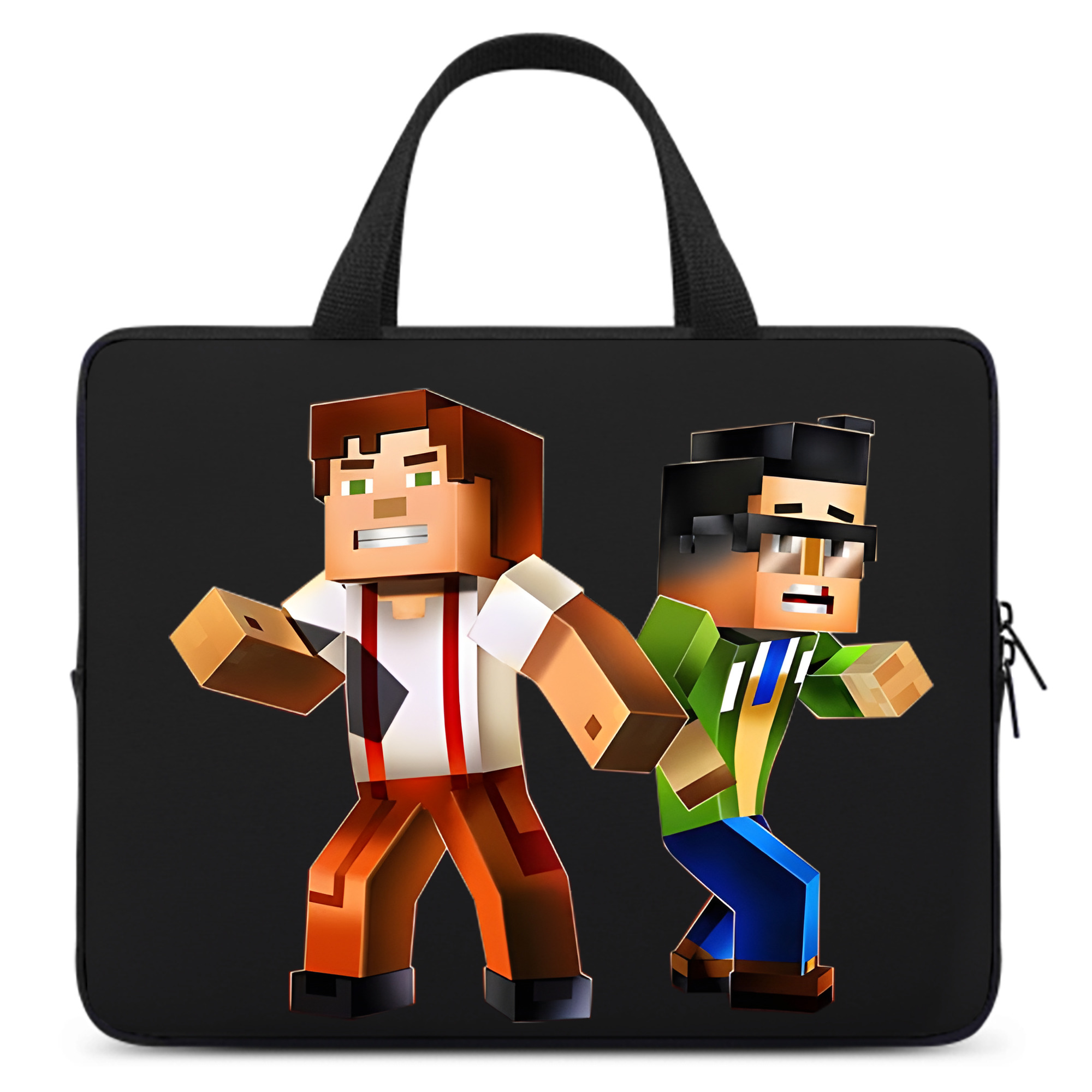 （画像用） マインクラフト ブロックの世界 Minecraft MC Block world 手提げノートパソコンバッグ