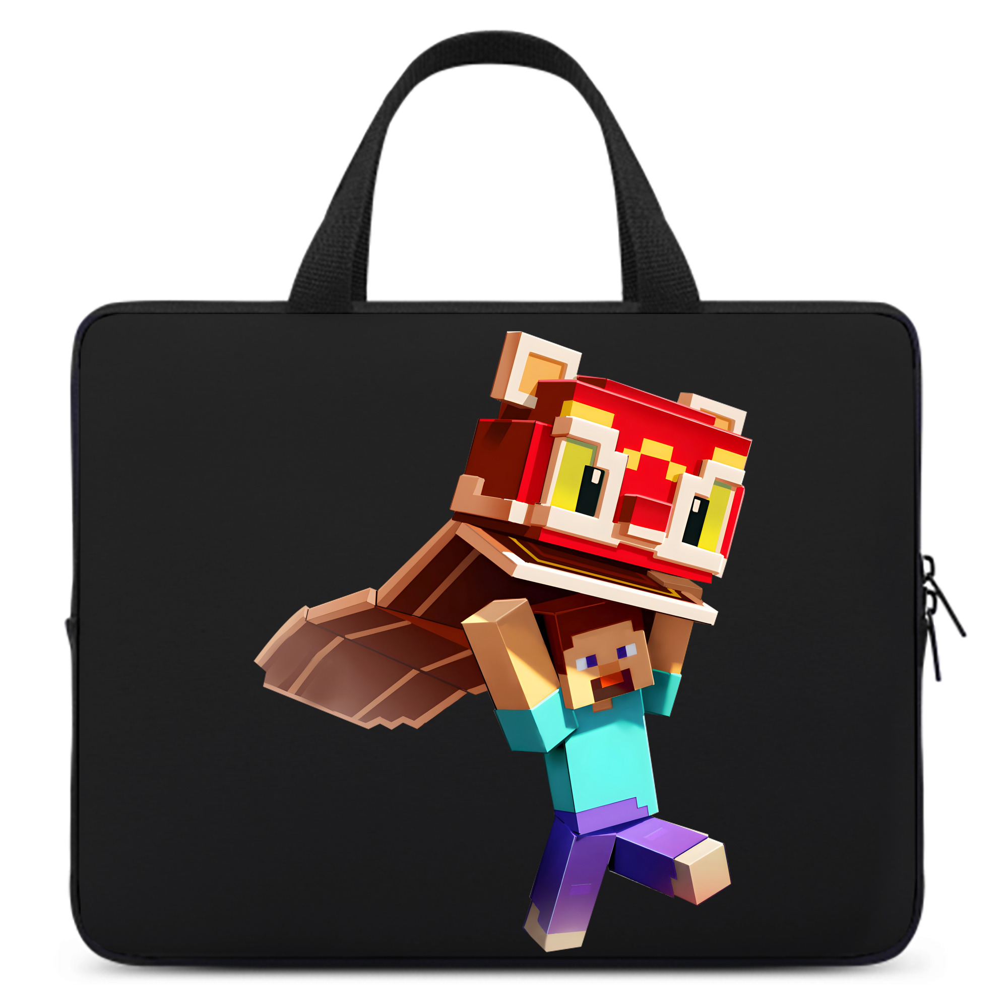 （画像用） マインクラフト ブロックの世界 Minecraft MC Block world 手提げノートパソコンバッグ