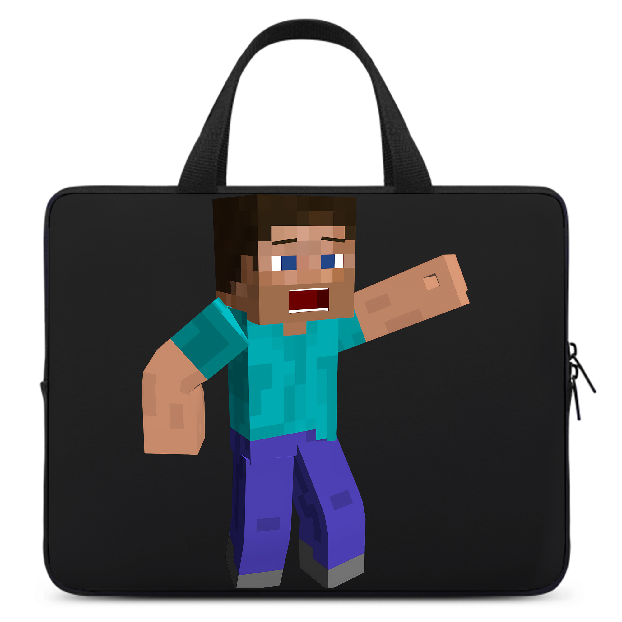 （画像用） マインクラフト ブロックの世界 Minecraft MC Block world 手提げノートパソコンバッグ