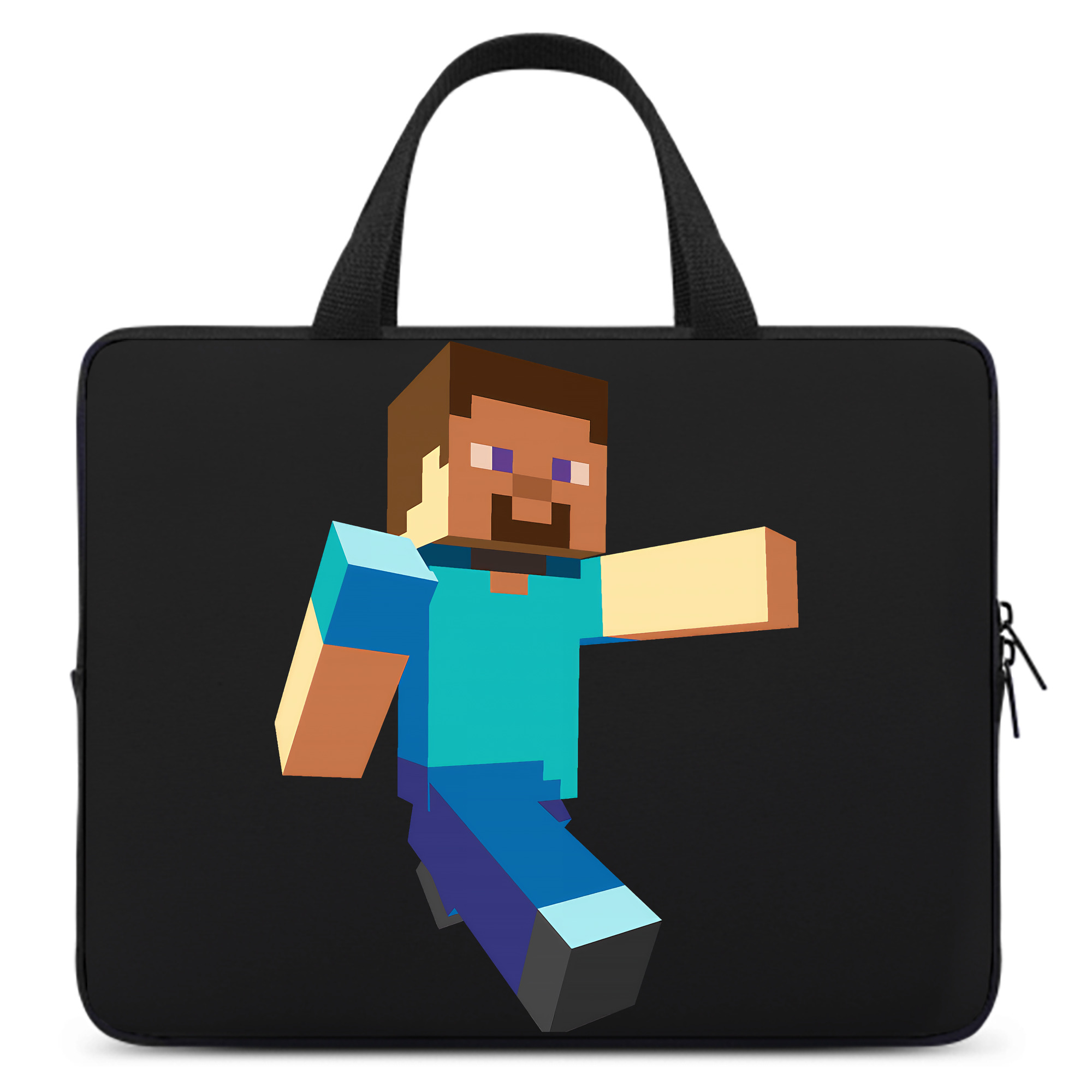 （画像用） マインクラフト ブロックの世界 Minecraft MC Block world 手提げノートパソコンバッグ