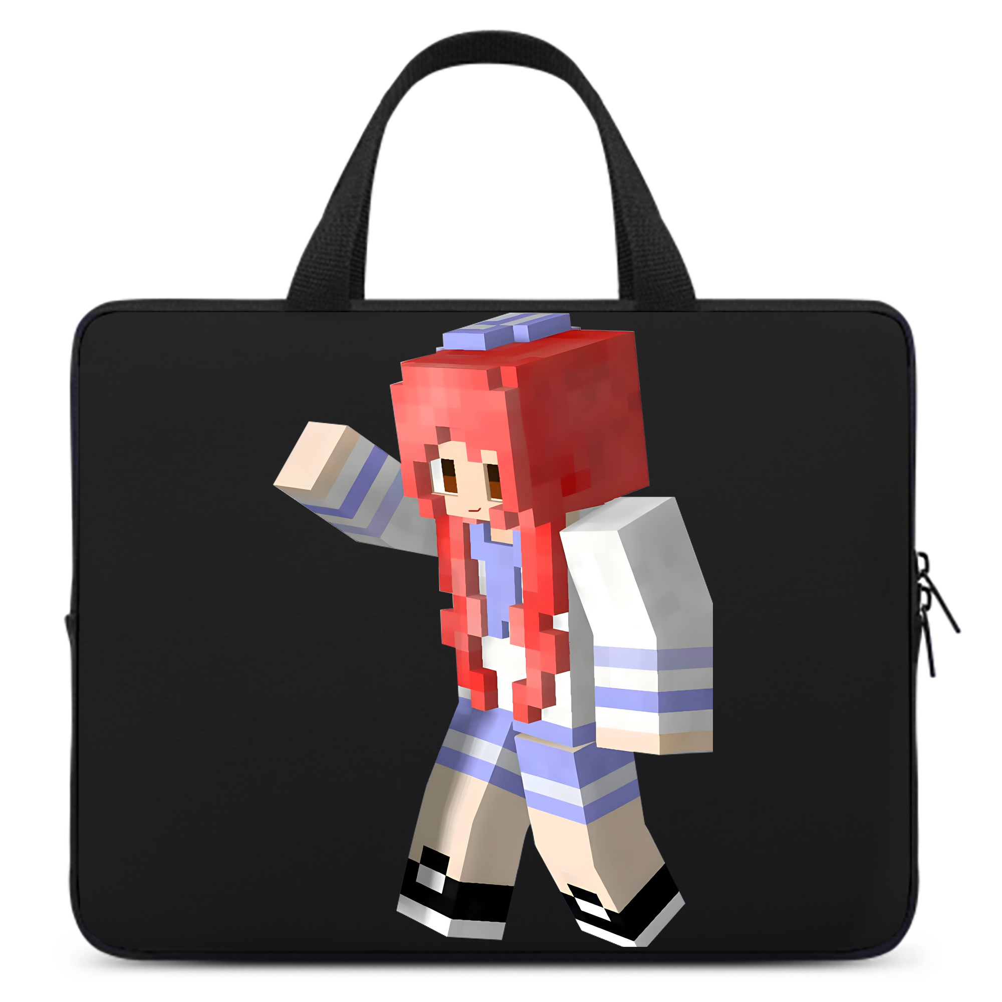（画像用） マインクラフト ブロックの世界 Minecraft MC Block world 手提げノートパソコンバッグ