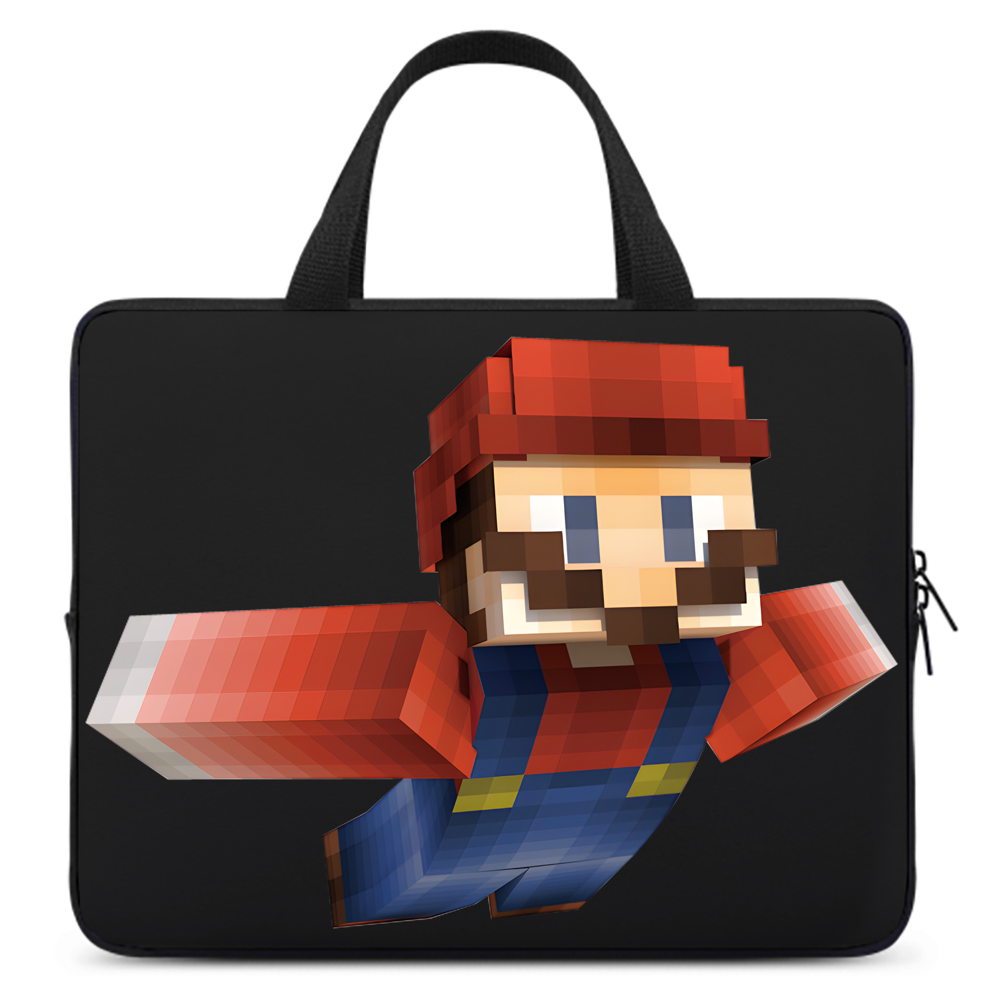 （画像用） マインクラフト ブロックの世界 Minecraft MC Block world 手提げノートパソコンバッグ