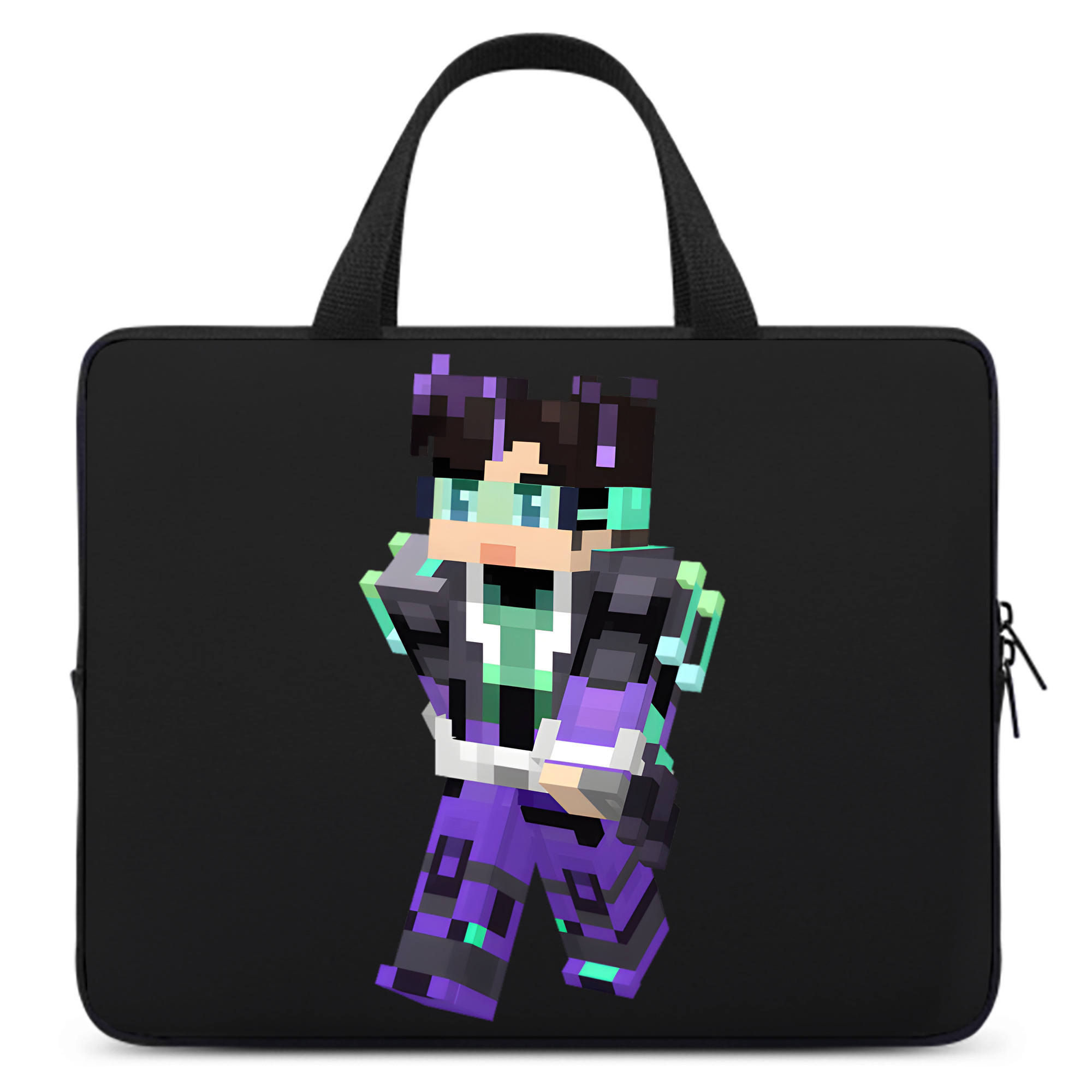 （画像用） マインクラフト ブロックの世界 Minecraft MC Block world 手提げノートパソコンバッグ