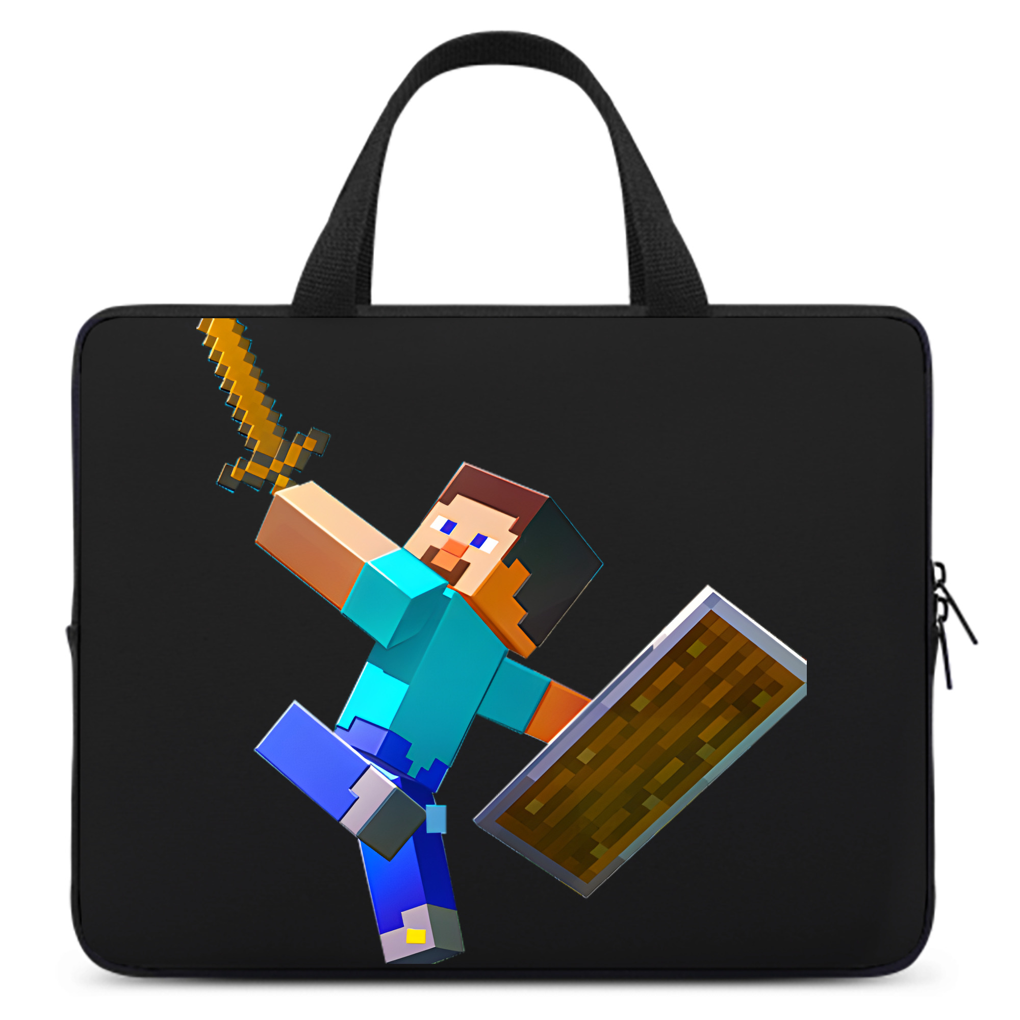 （画像用） マインクラフト ブロックの世界 Minecraft MC Block world 手提げノートパソコンバッグ