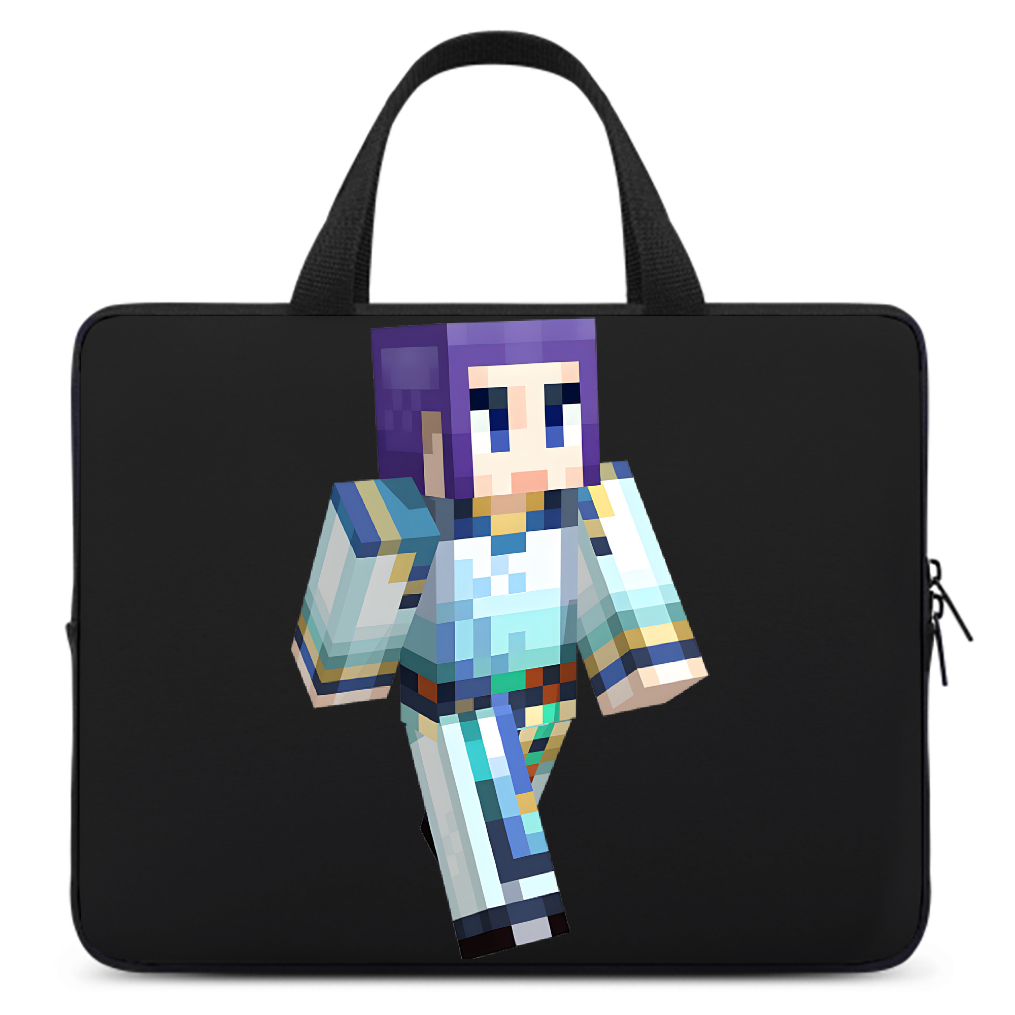 （画像用） マインクラフト ブロックの世界 Minecraft MC Block world 手提げノートパソコンバッグ