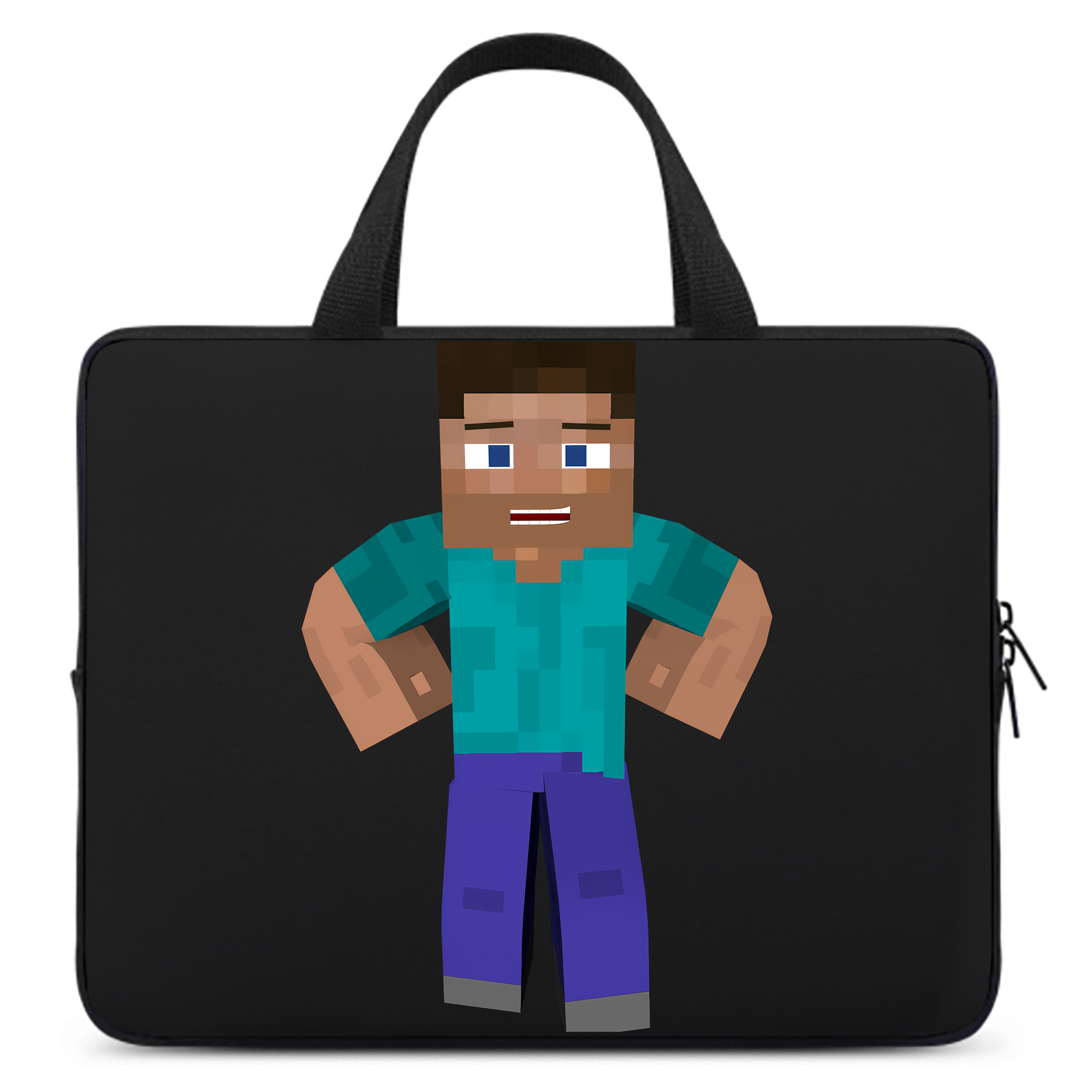 （画像用） マインクラフト ブロックの世界 Minecraft MC Block world 手提げノートパソコンバッグ