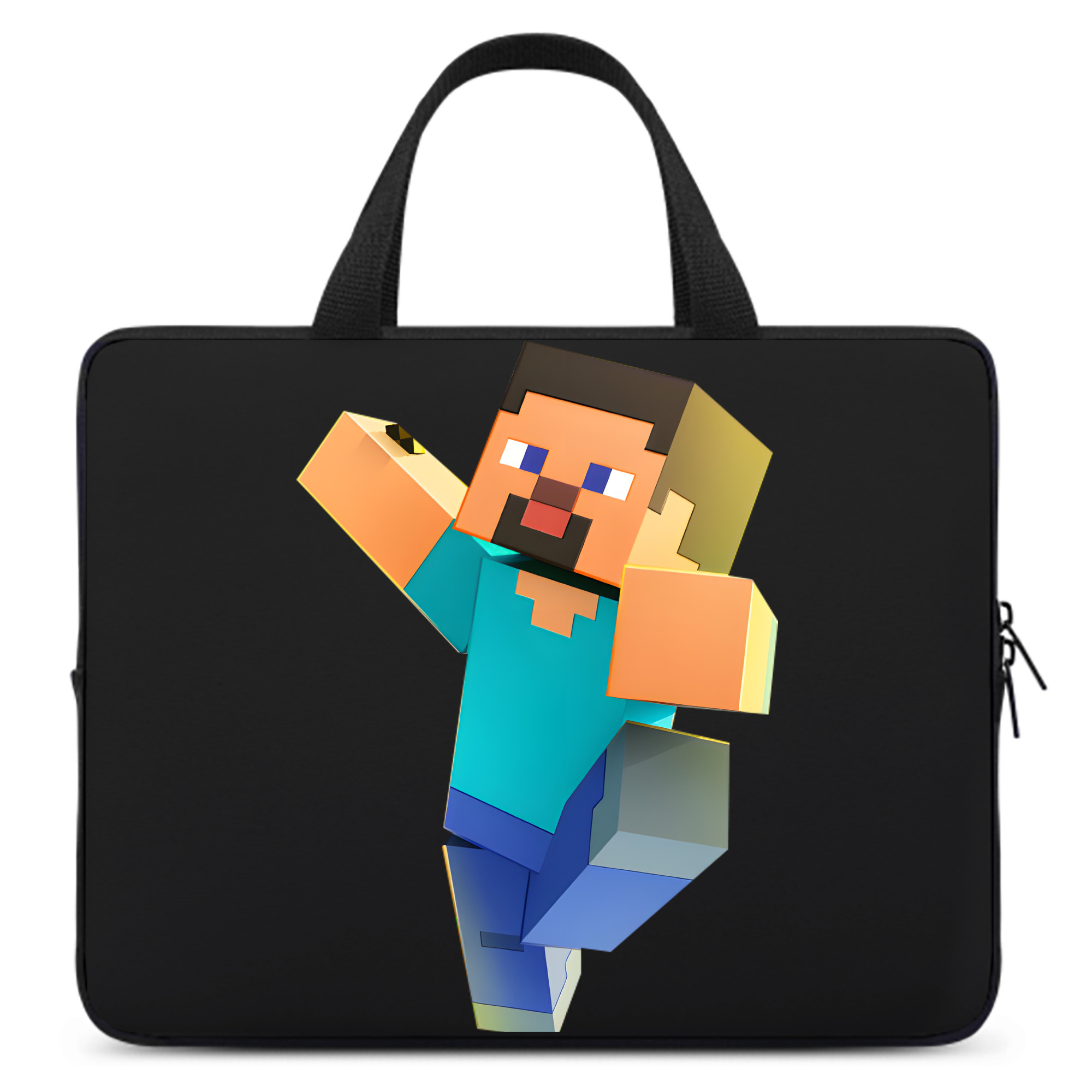 （画像用） マインクラフト ブロックの世界 Minecraft MC Block world 手提げノートパソコンバッグ