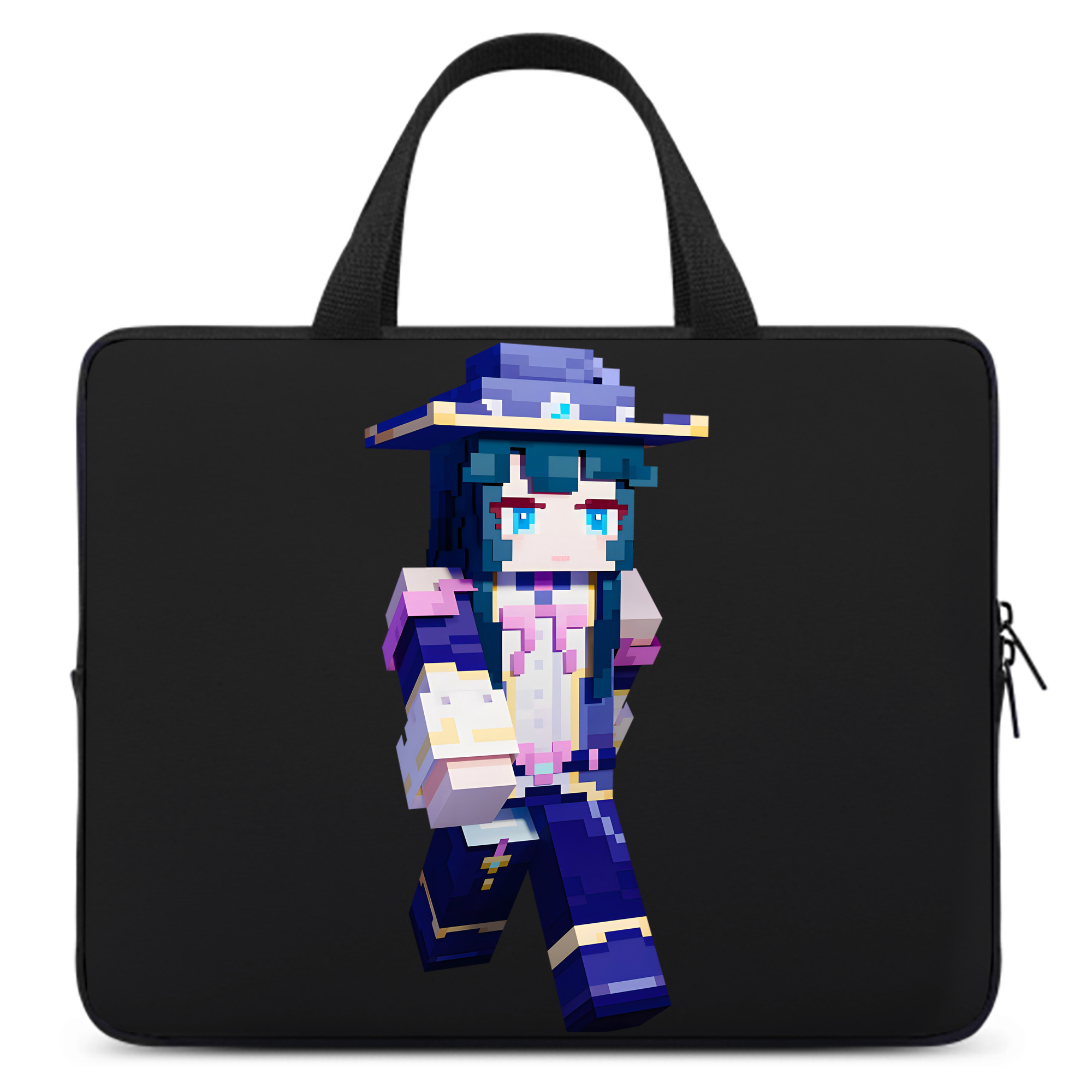（画像用） マインクラフト ブロックの世界 Minecraft MC Block world 手提げノートパソコンバッグ