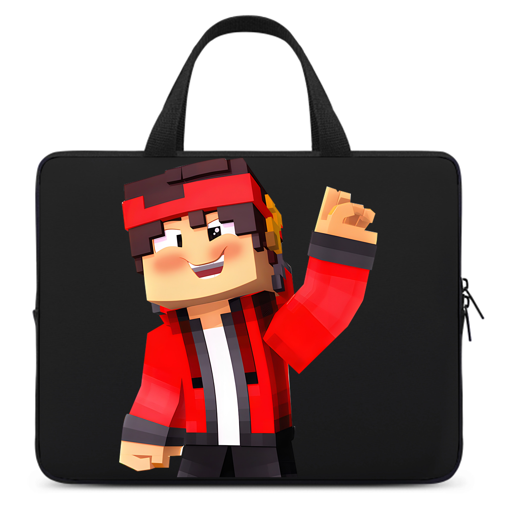 （画像用） マインクラフト ブロックの世界 Minecraft MC Block world 手提げノートパソコンバッグ