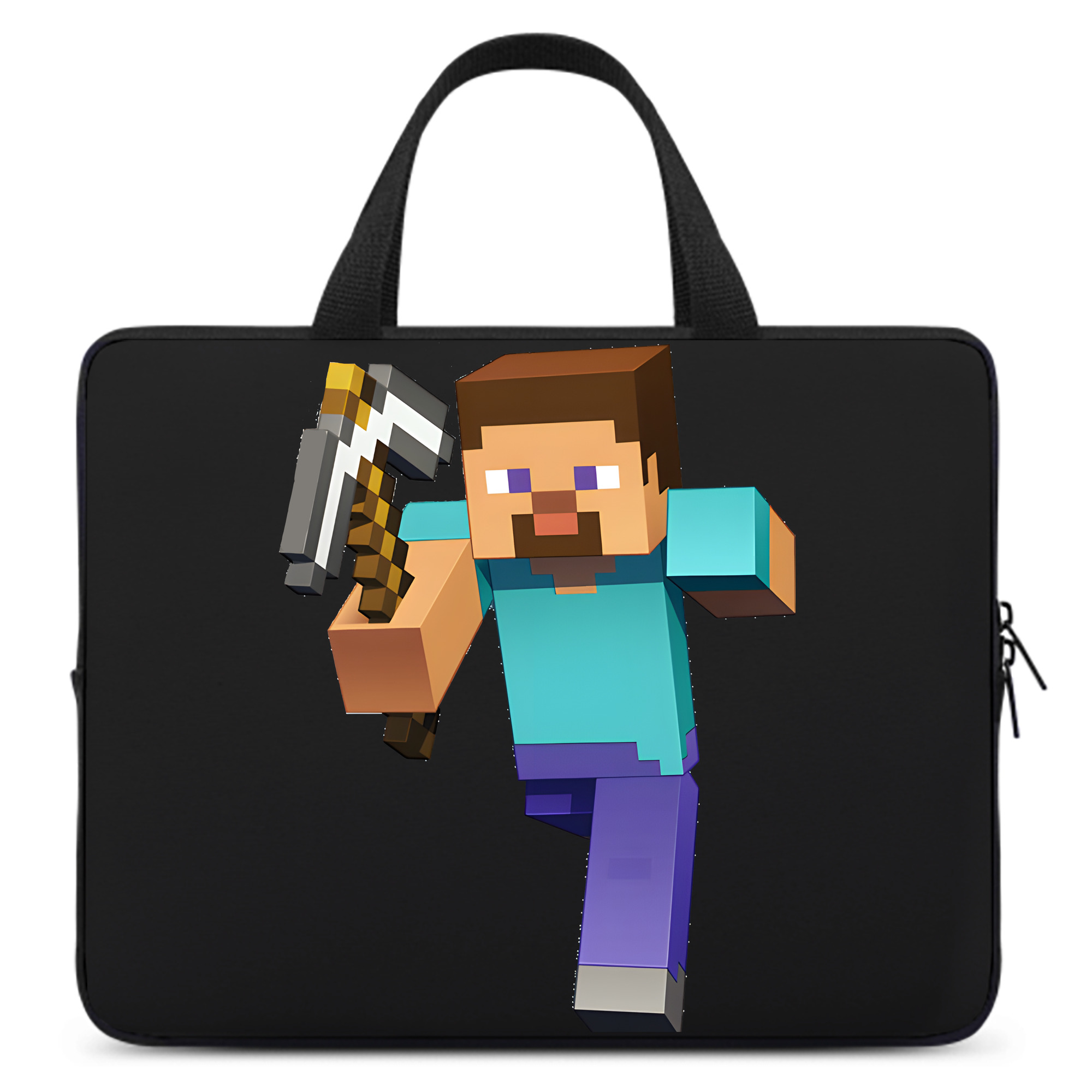 （画像用） マインクラフト ブロックの世界 Minecraft MC Block world 手提げノートパソコンバッグ