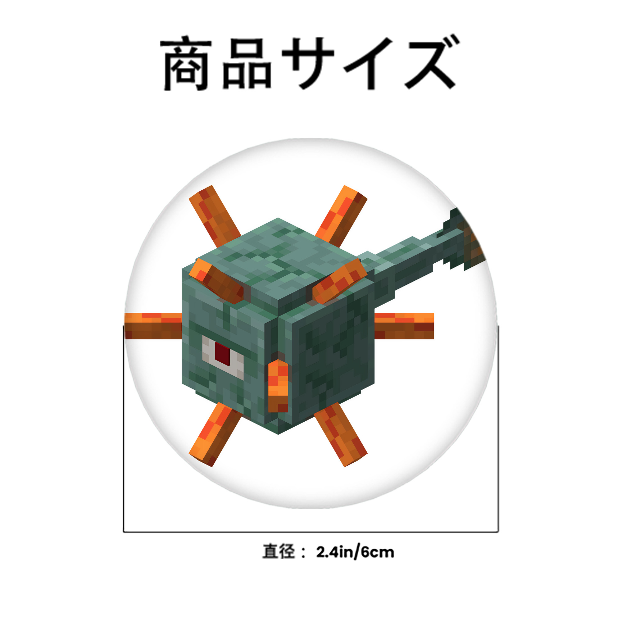 マインクラフト ブロックの世界 Minecraft MC Block world 6cm 缶バッジ 複数セット