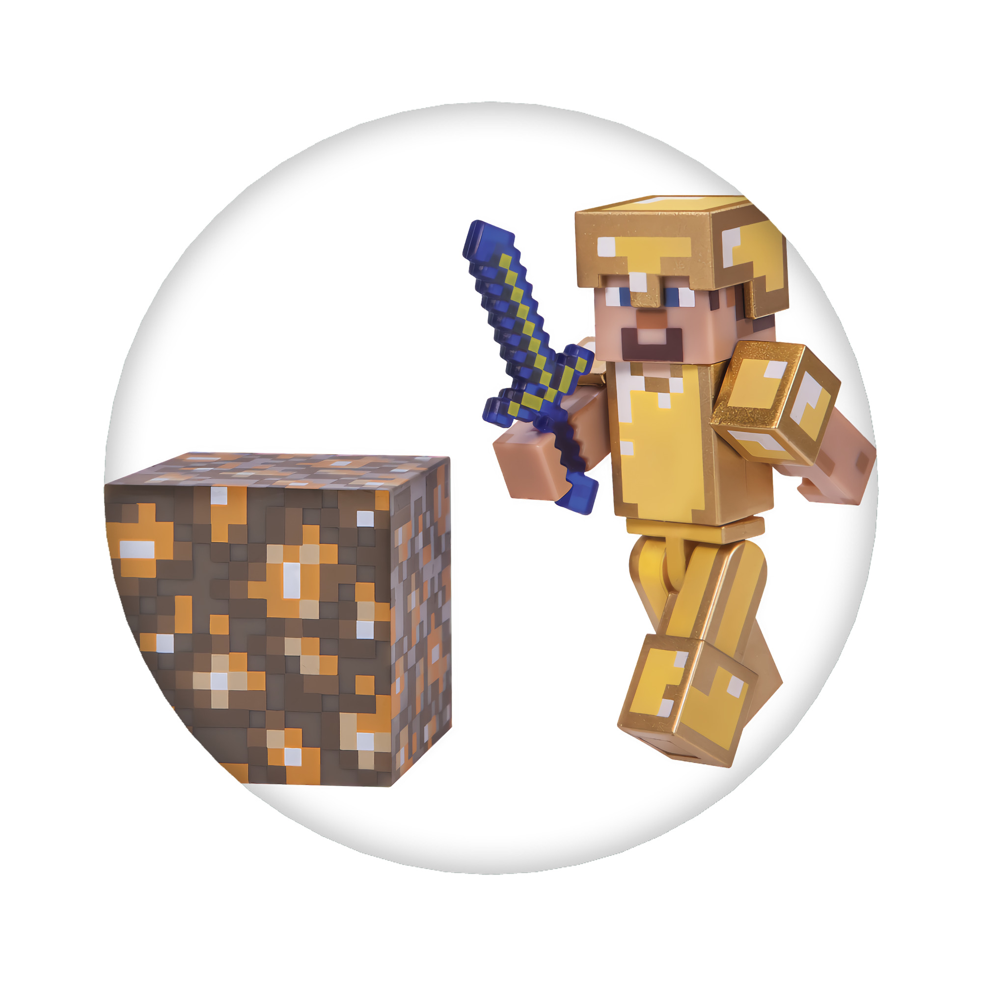 （画像用） マインクラフト ブロックの世界 Minecraft MC Block world 6cm 缶バッジ 複数セット