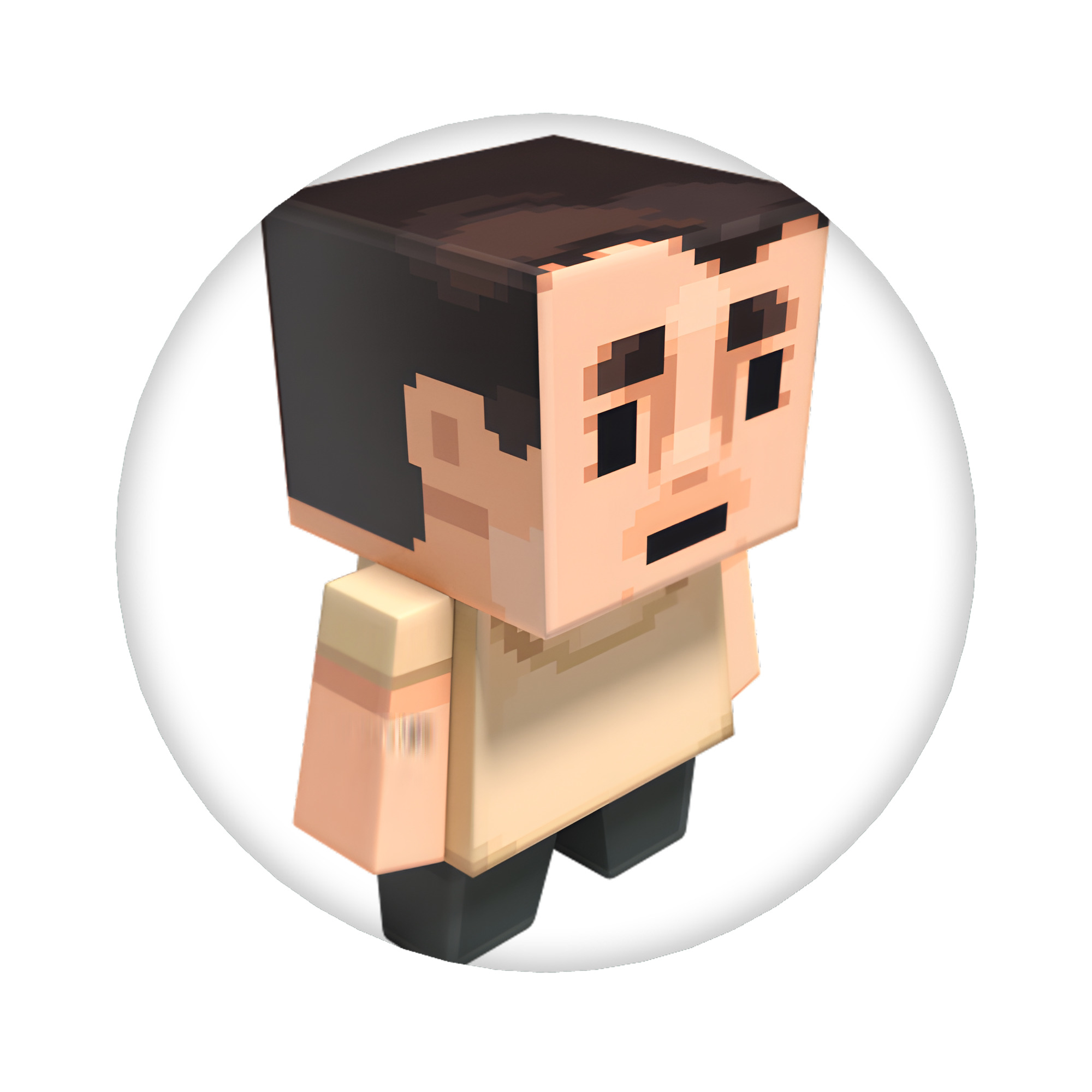 （画像用） マインクラフト ブロックの世界 Minecraft MC Block world 6cm 缶バッジ 複数セット