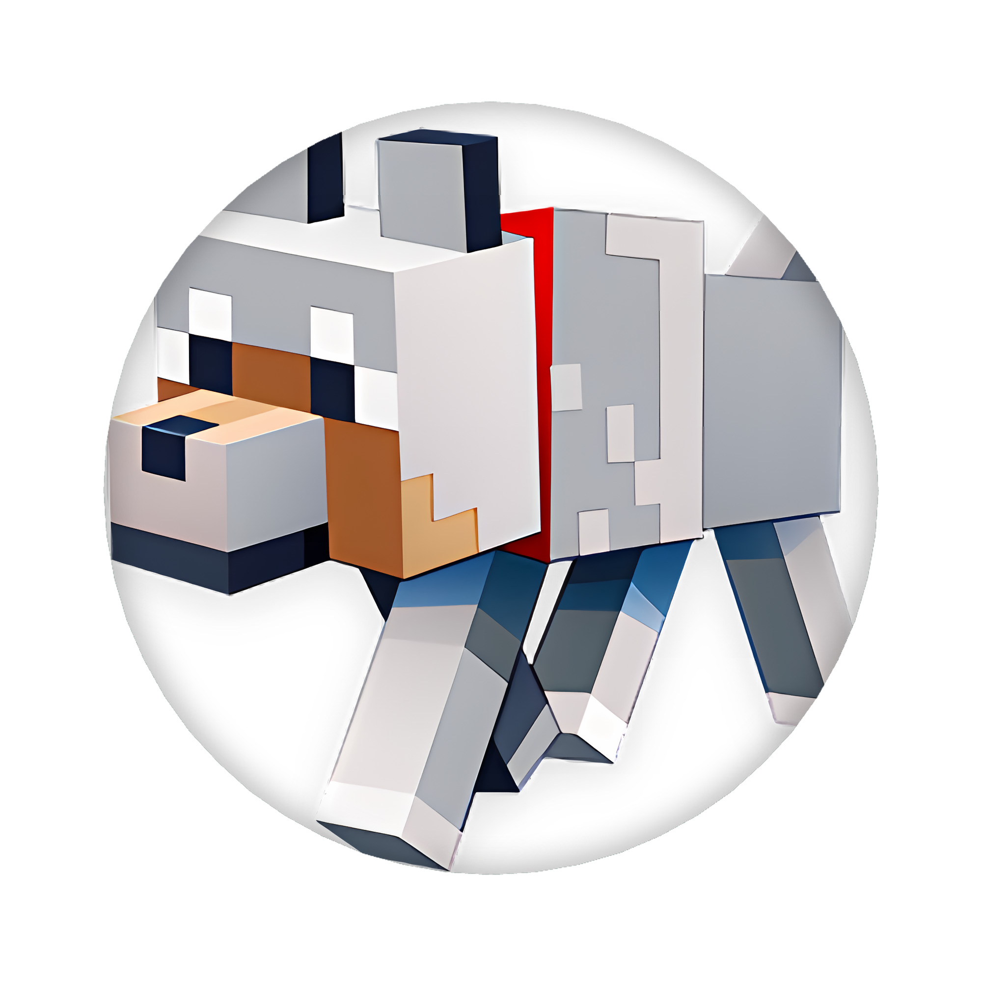 （画像用） マインクラフト ブロックの世界 Minecraft MC Block world 6cm 缶バッジ 複数セット