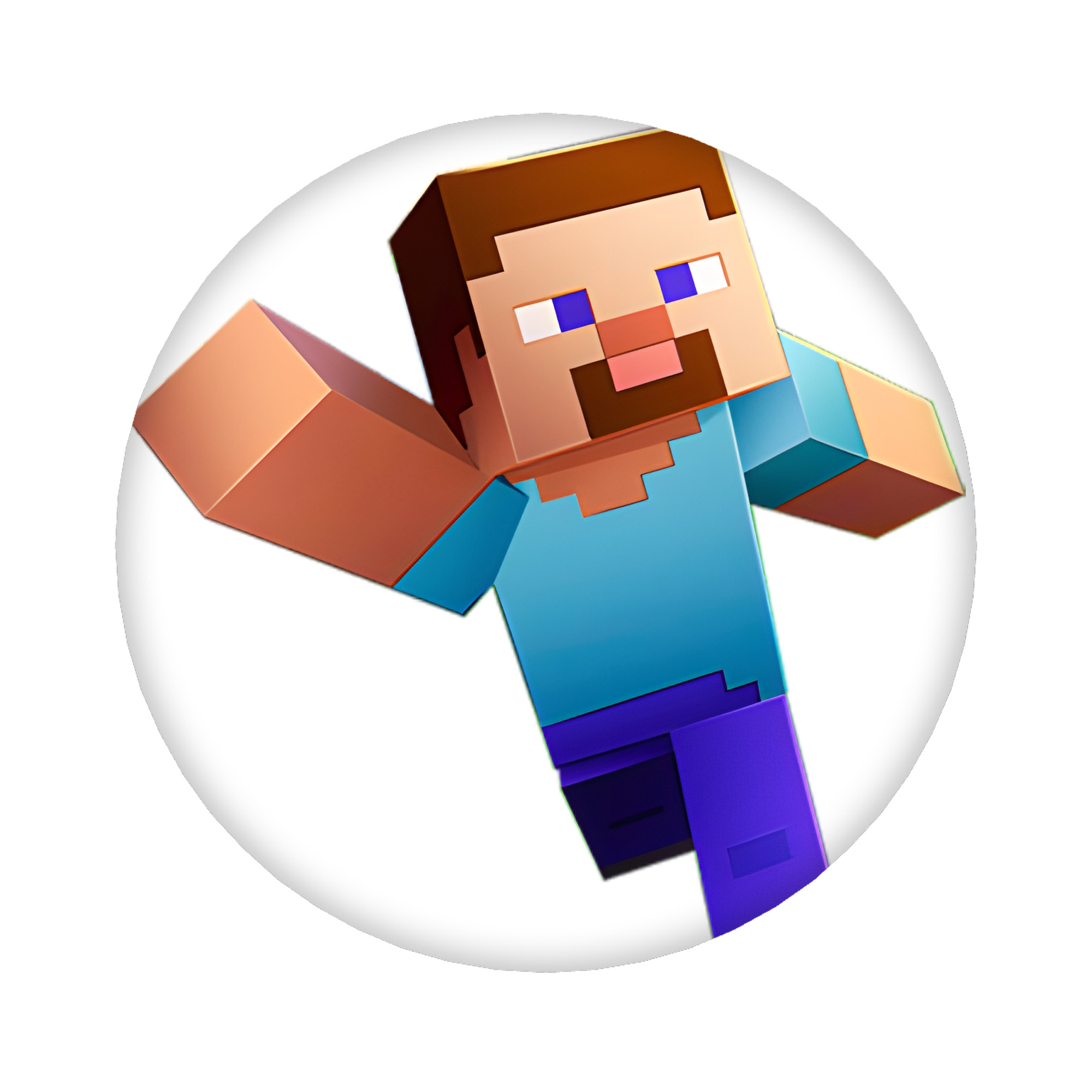 （画像用） マインクラフト ブロックの世界 Minecraft MC Block world 6cm 缶バッジ 複数セット