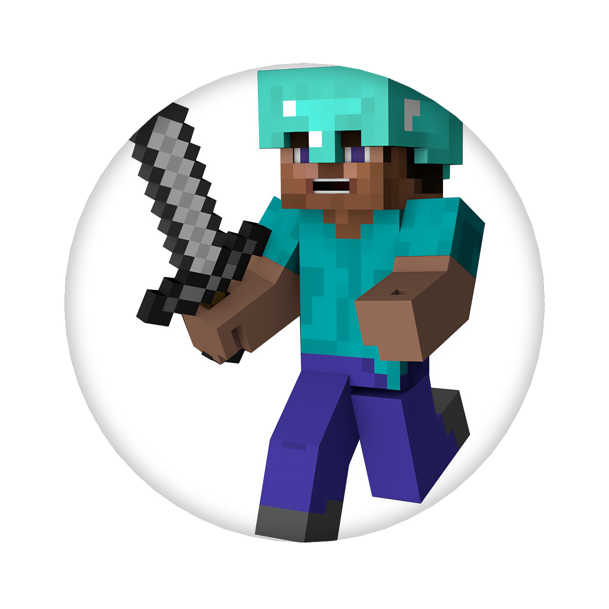 （画像用） マインクラフト ブロックの世界 Minecraft MC Block world 6cm 缶バッジ 複数セット