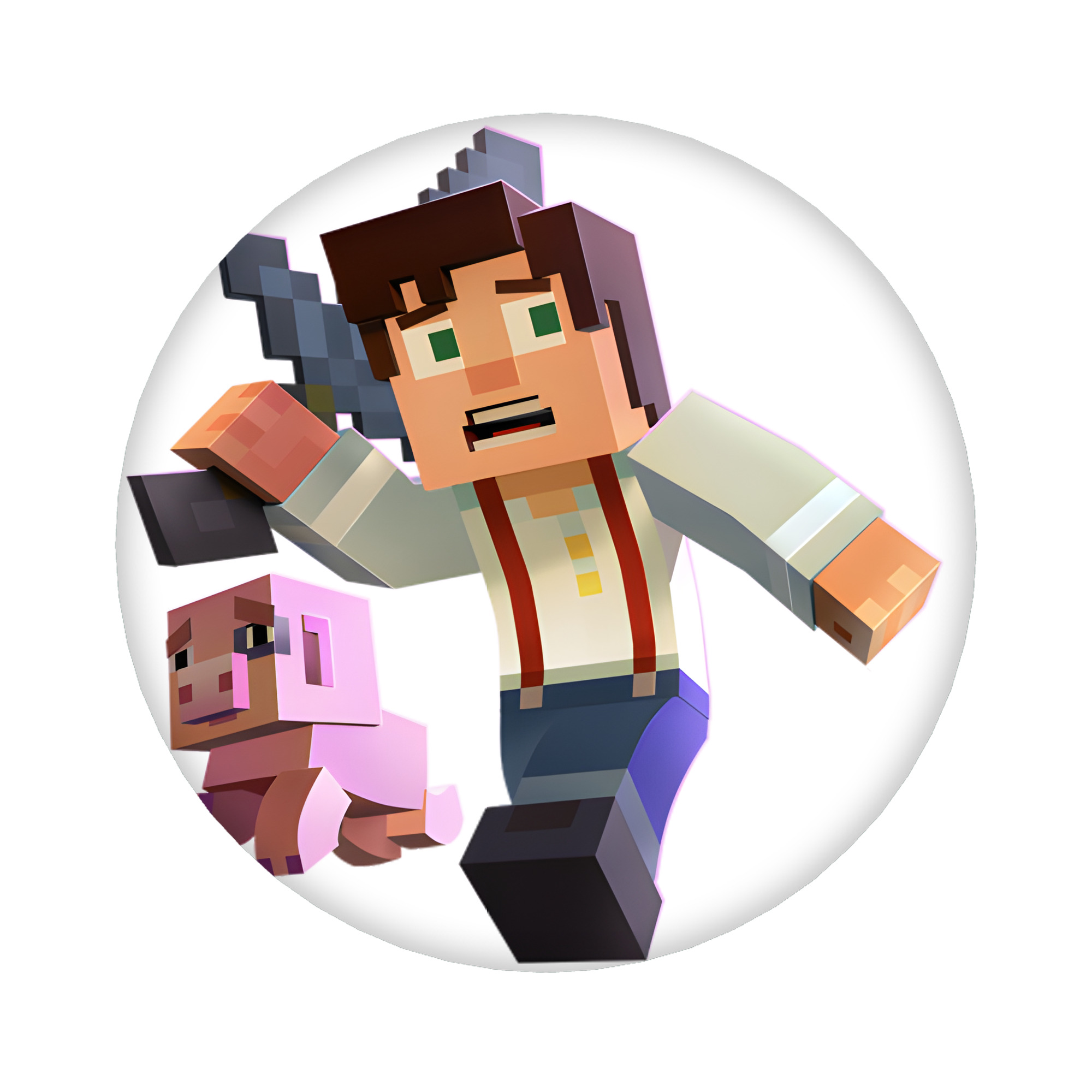 （画像用） マインクラフト ブロックの世界 Minecraft MC Block world 6cm 缶バッジ 複数セット