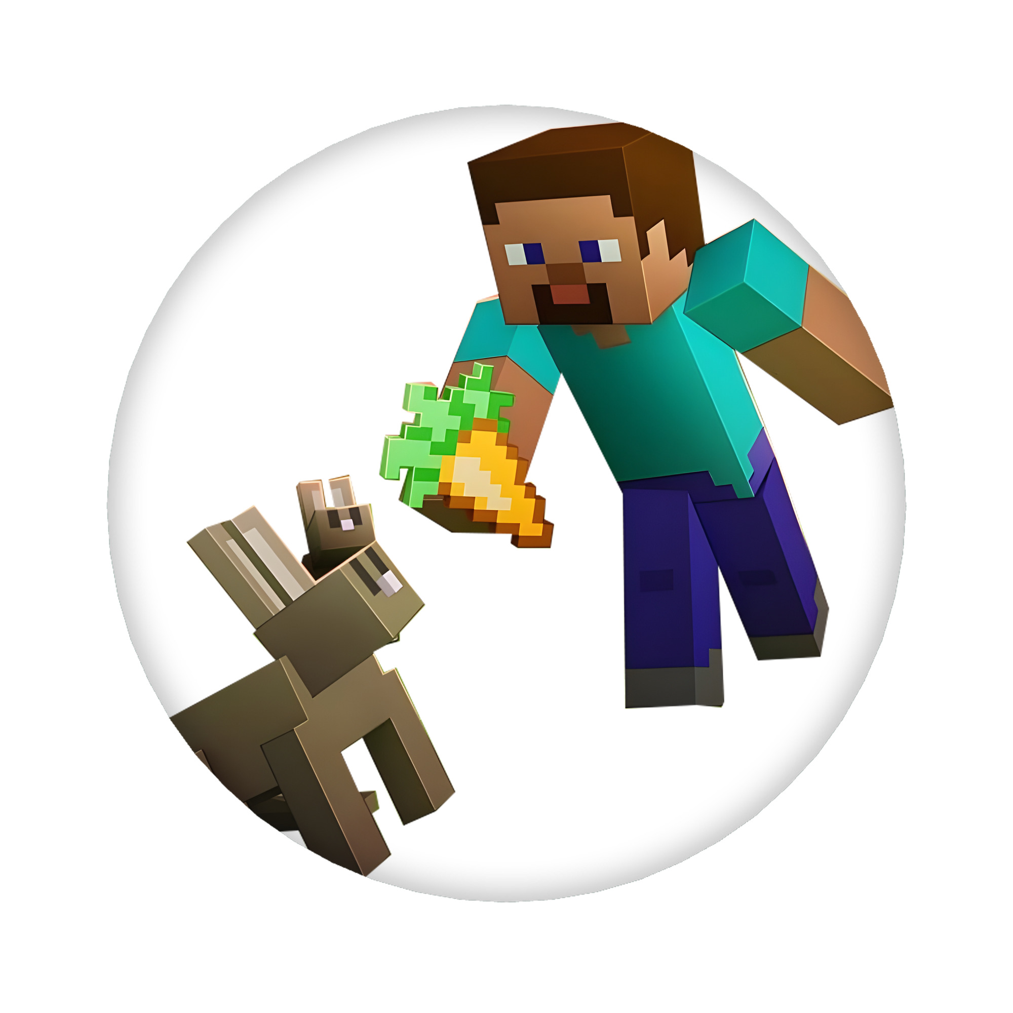 （画像用） マインクラフト ブロックの世界 Minecraft MC Block world 6cm 缶バッジ 複数セット