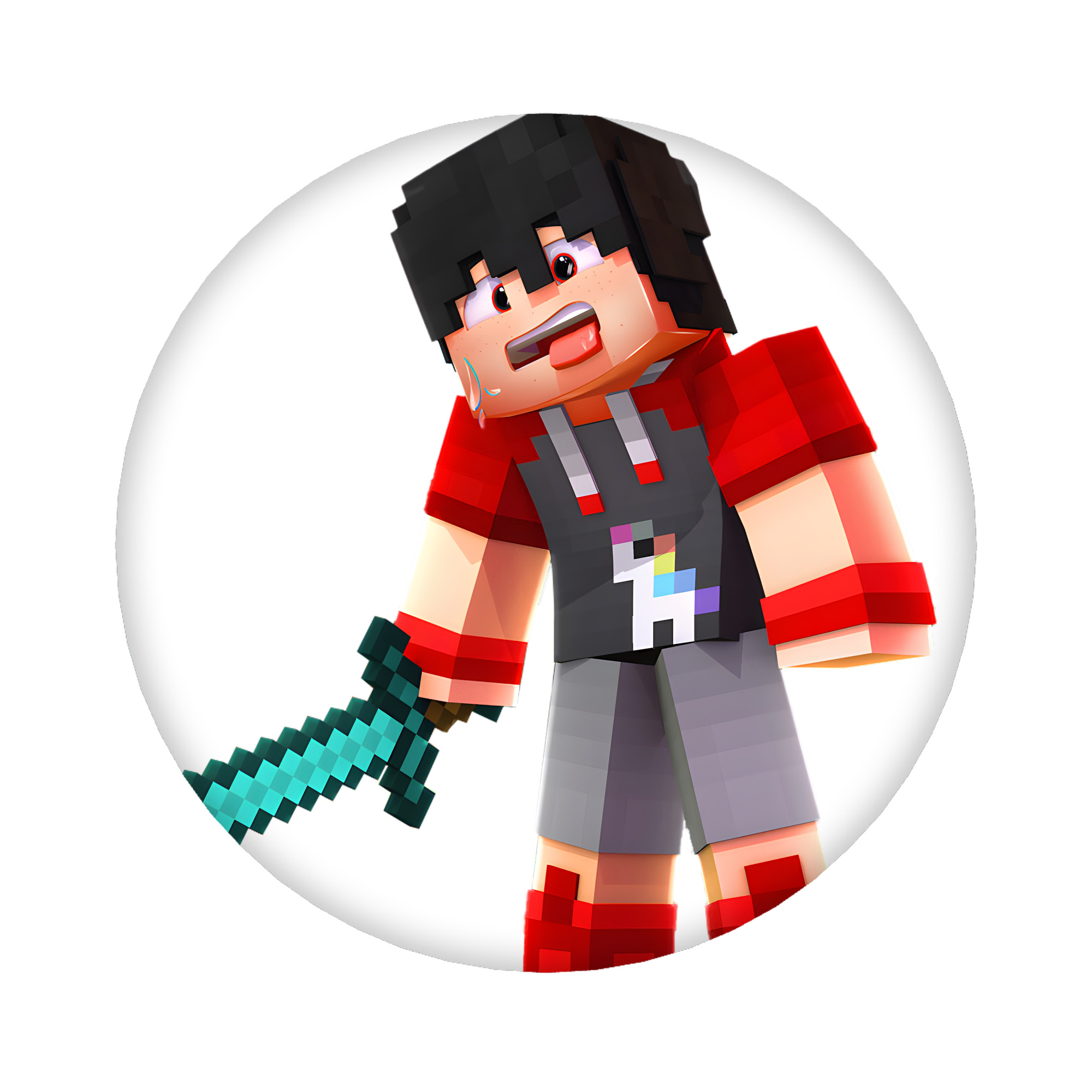 （画像用） マインクラフト ブロックの世界 Minecraft MC Block world 6cm 缶バッジ 複数セット