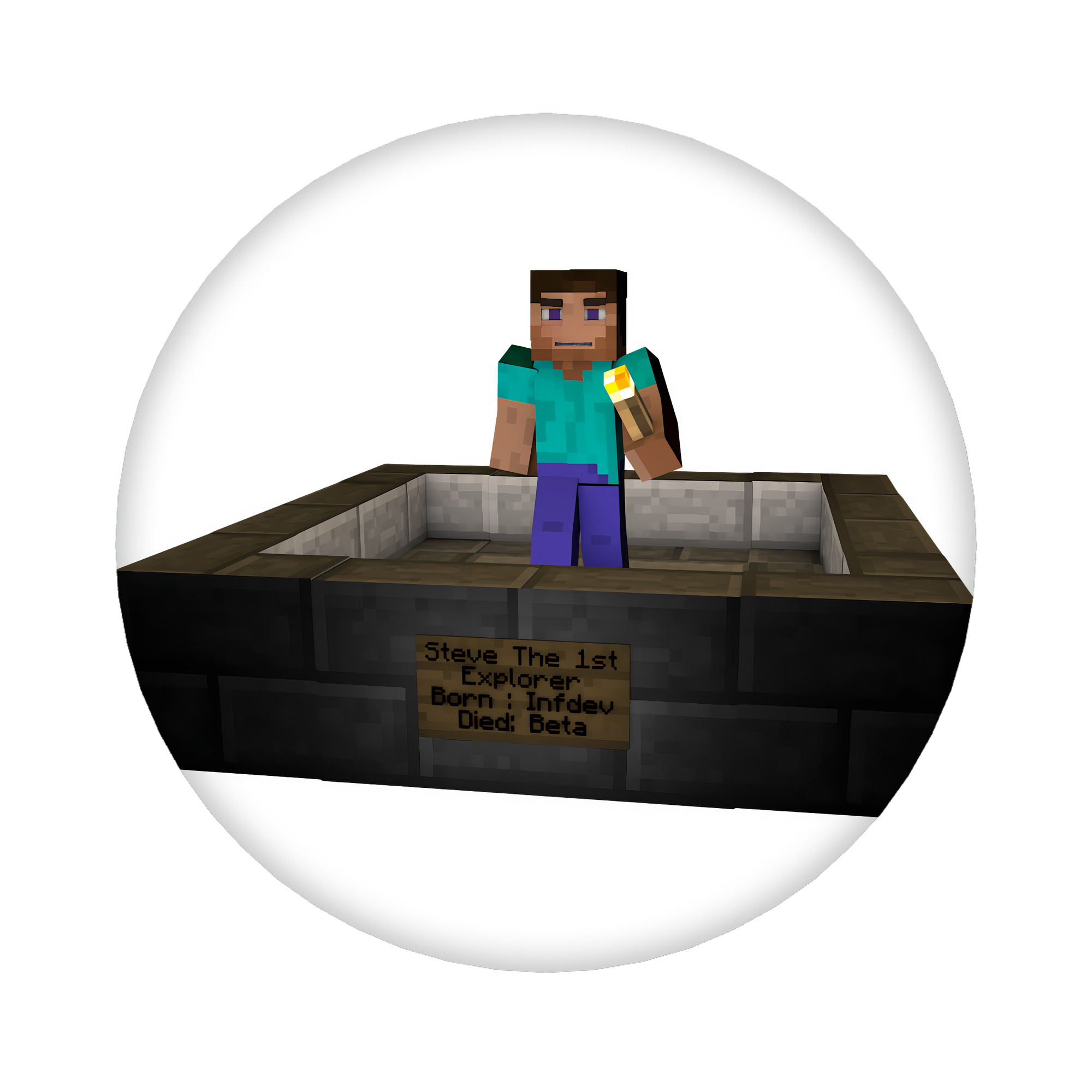 （画像用） マインクラフト ブロックの世界 Minecraft MC Block world 6cm 缶バッジ 複数セット