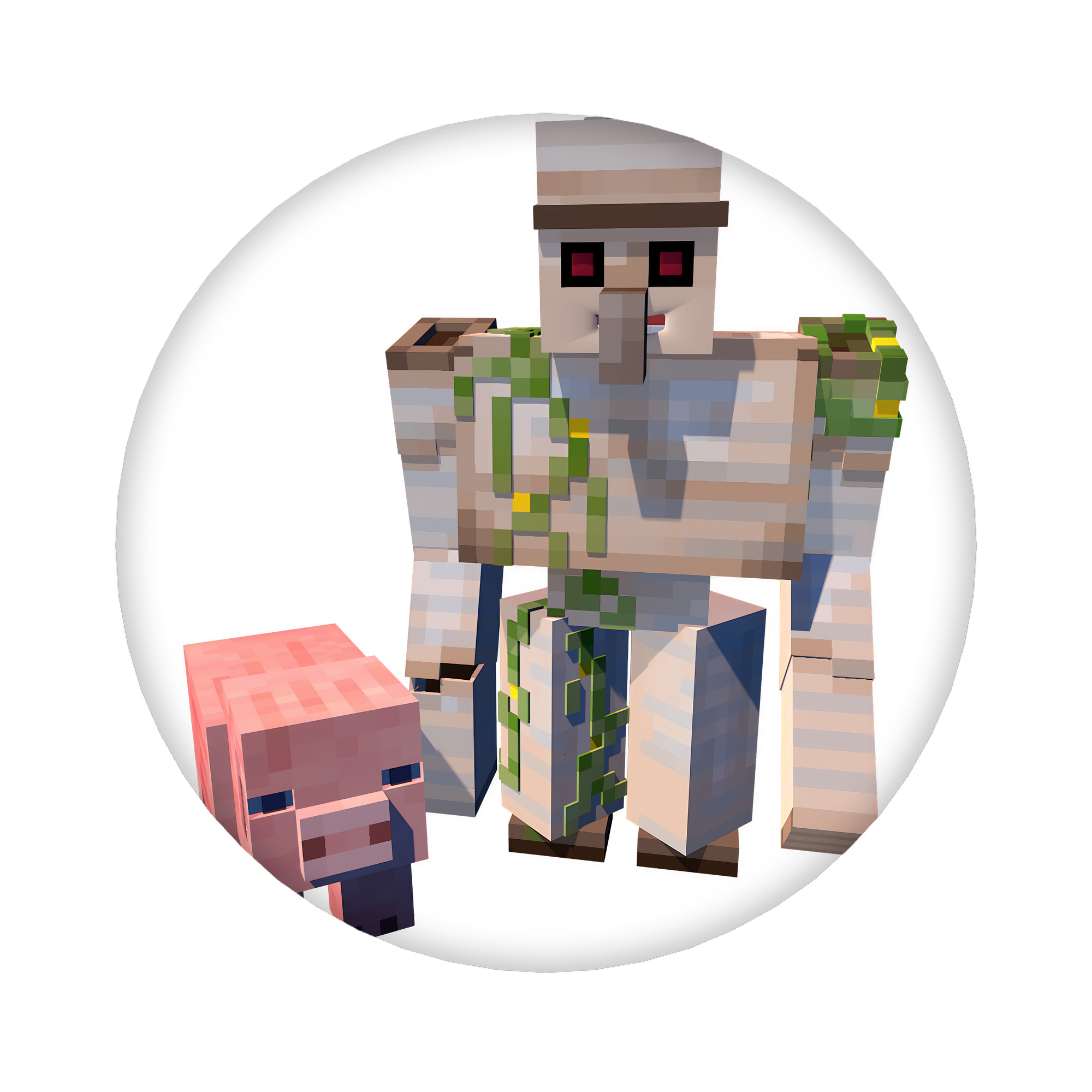 （画像用） マインクラフト ブロックの世界 Minecraft MC Block world 6cm 缶バッジ 複数セット