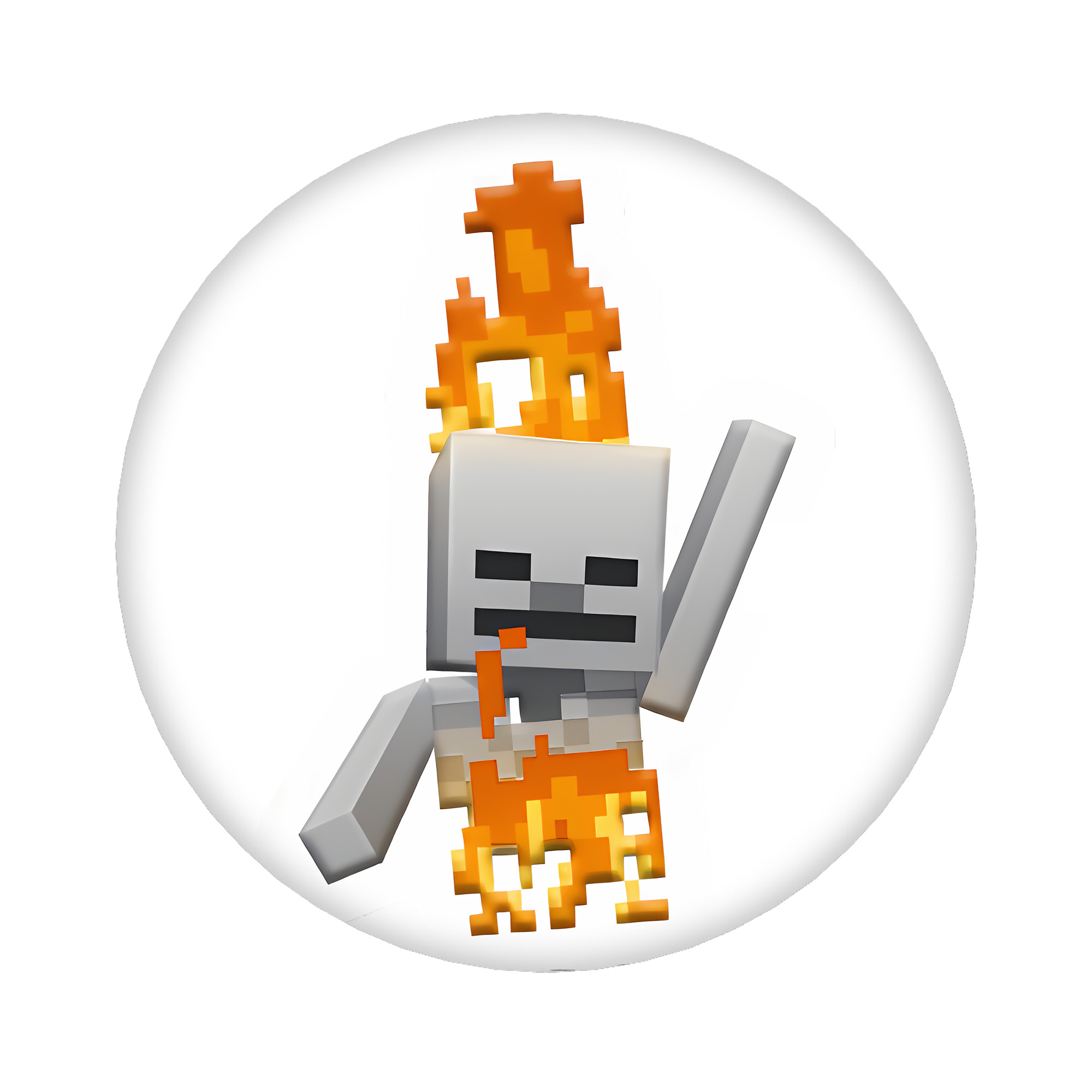 （画像用） マインクラフト ブロックの世界 Minecraft MC Block world 6cm 缶バッジ 複数セット
