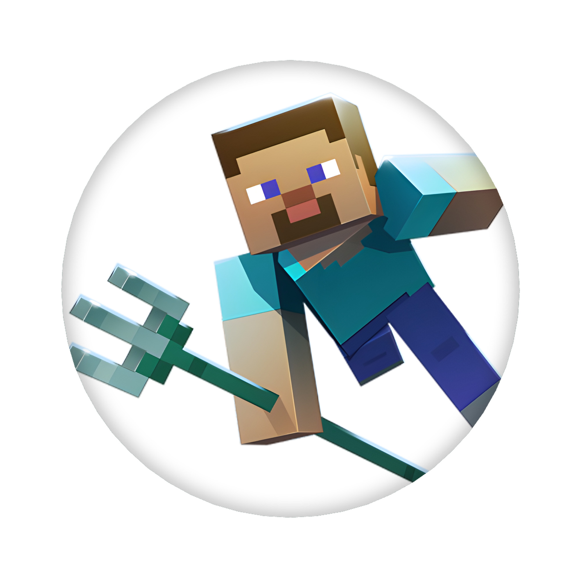 （画像用） マインクラフト ブロックの世界 Minecraft MC Block world 6cm 缶バッジ 複数セット