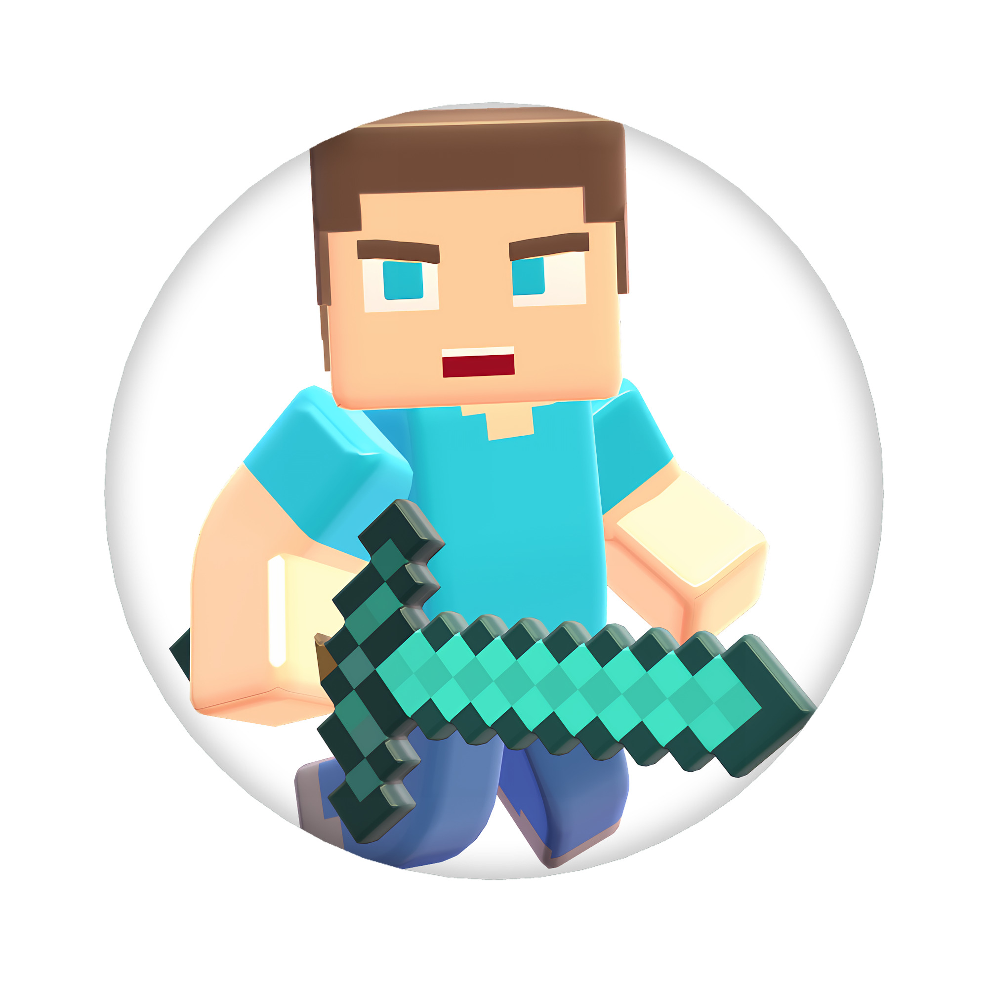 （画像用） マインクラフト ブロックの世界 Minecraft MC Block world 6cm 缶バッジ 複数セット
