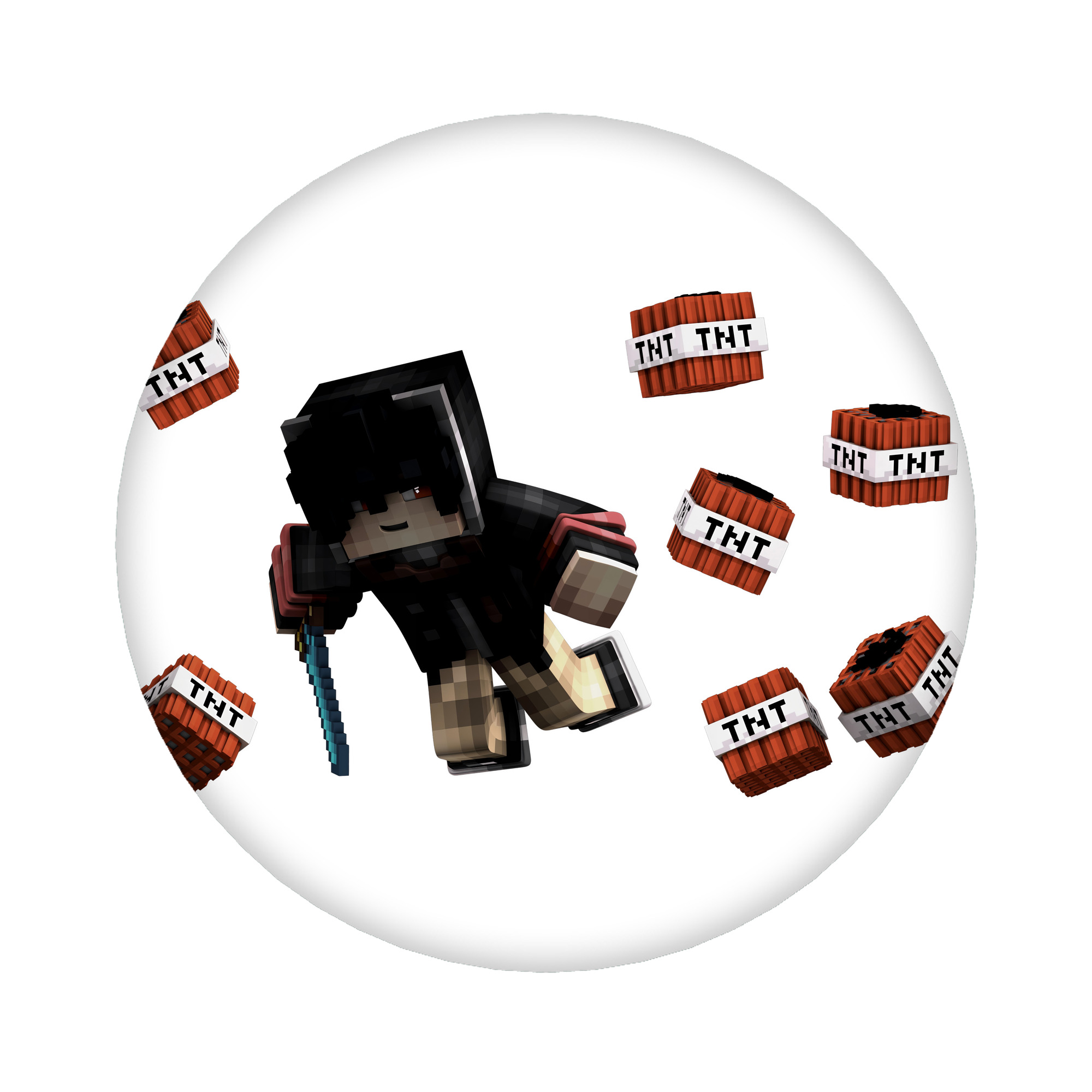 （画像用） マインクラフト ブロックの世界 Minecraft MC Block world 6cm 缶バッジ 複数セット
