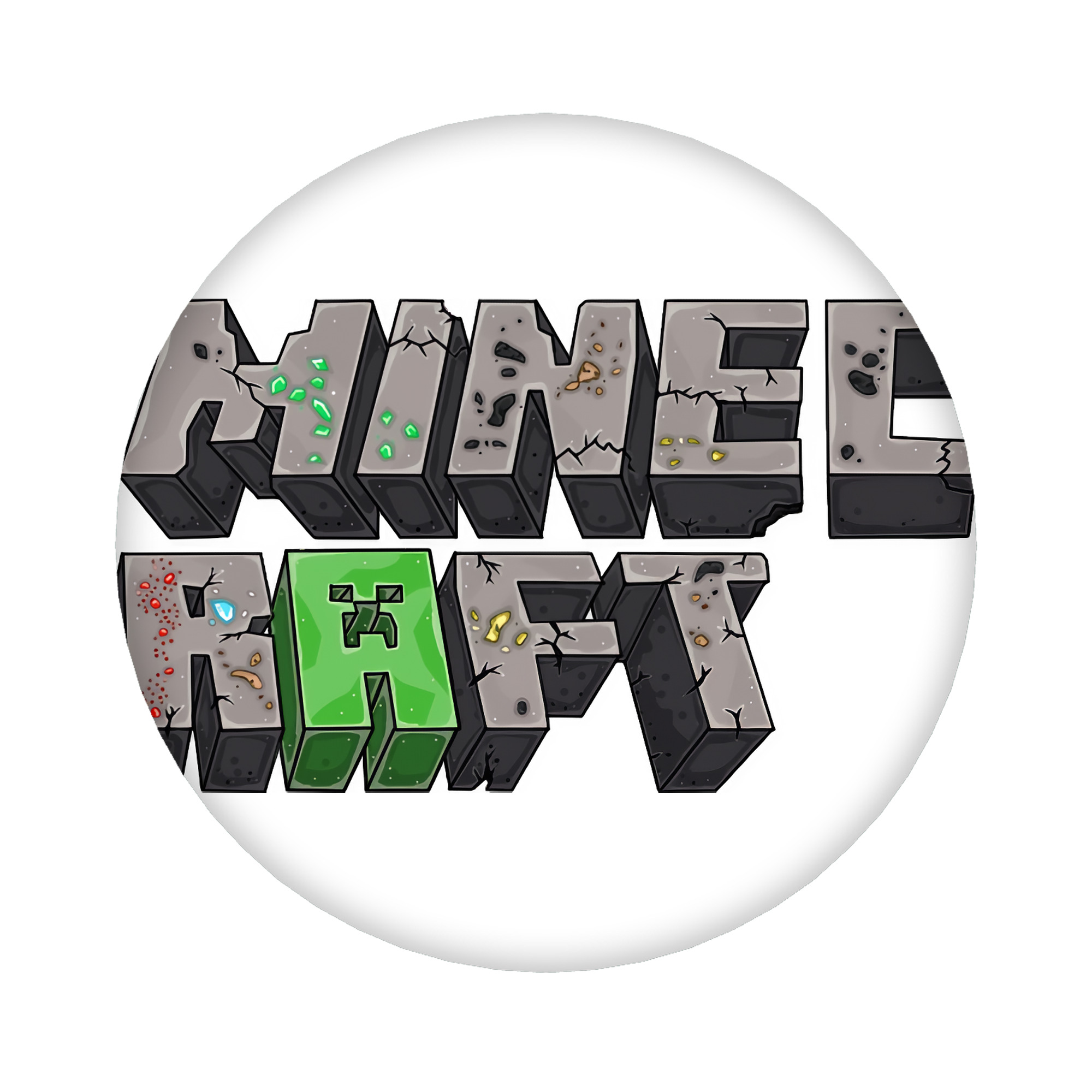 （画像用） マインクラフト ブロックの世界 Minecraft MC Block world 6cm 缶バッジ 複数セット