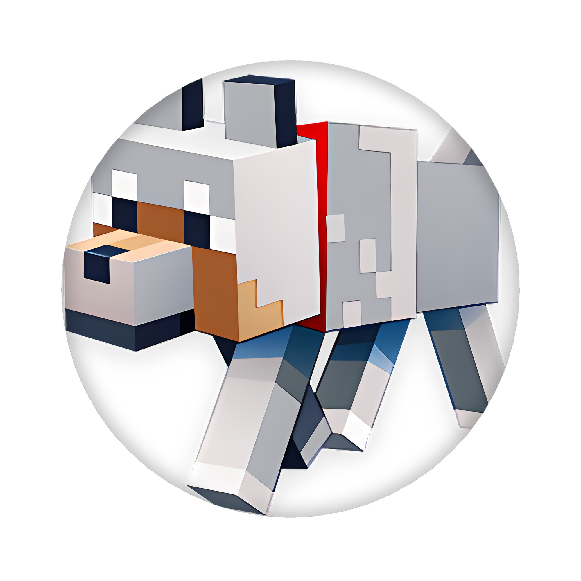 （画像用） マインクラフト ブロックの世界 Minecraft MC Block world 6cm 缶バッジ 複数セット