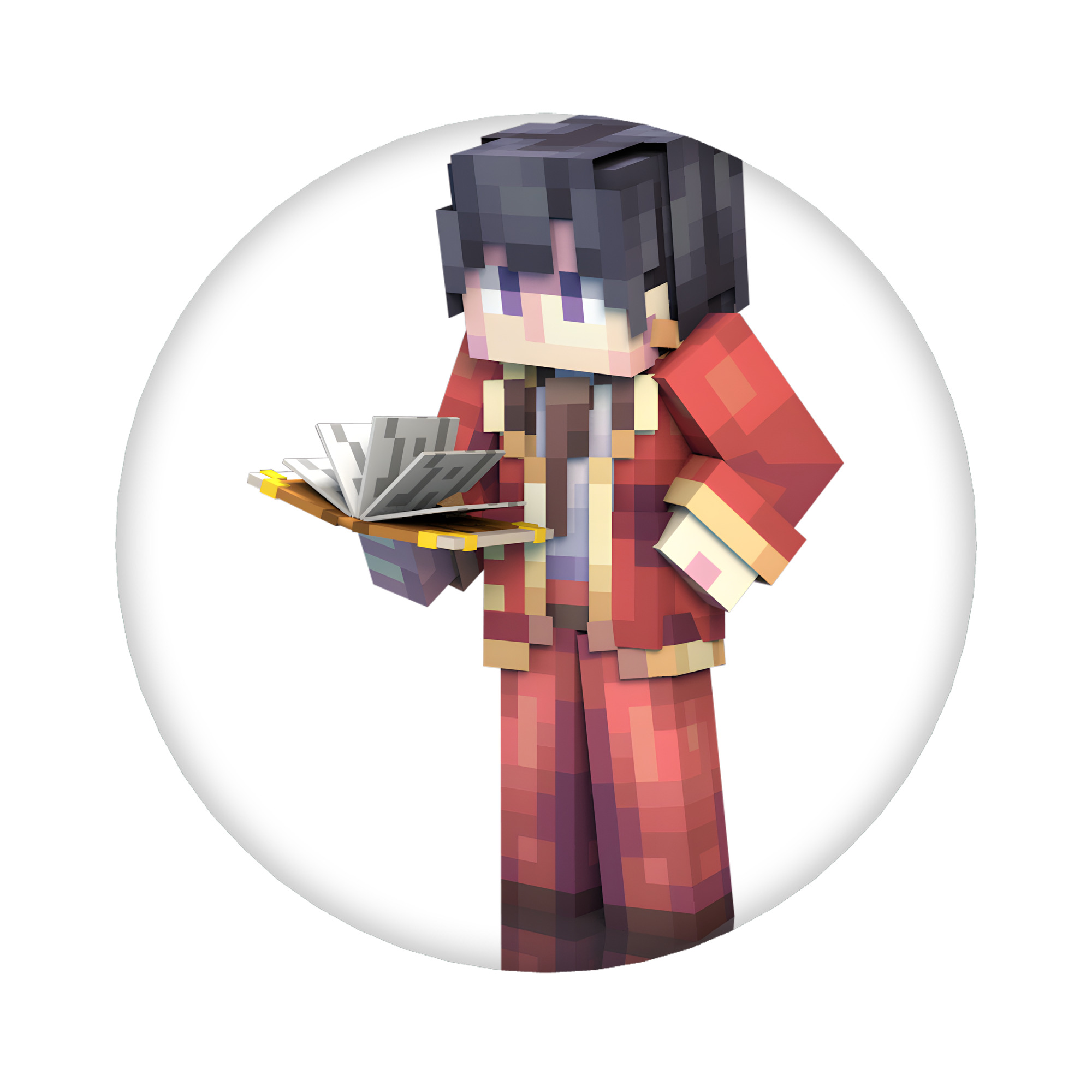 （画像用） マインクラフト ブロックの世界 Minecraft MC Block world 6cm 缶バッジ 複数セット