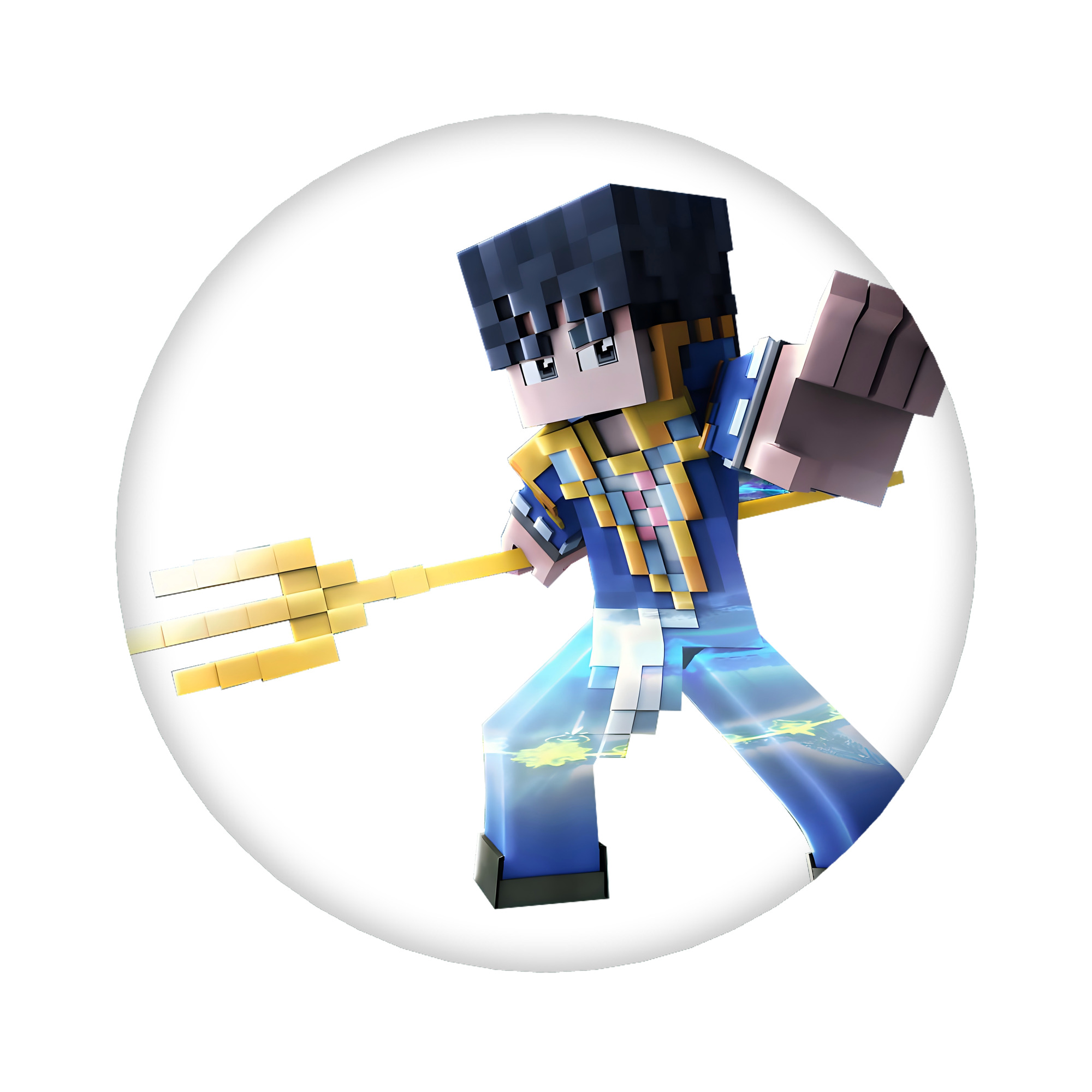 （画像用） マインクラフト ブロックの世界 Minecraft MC Block world 6cm 缶バッジ 複数セット