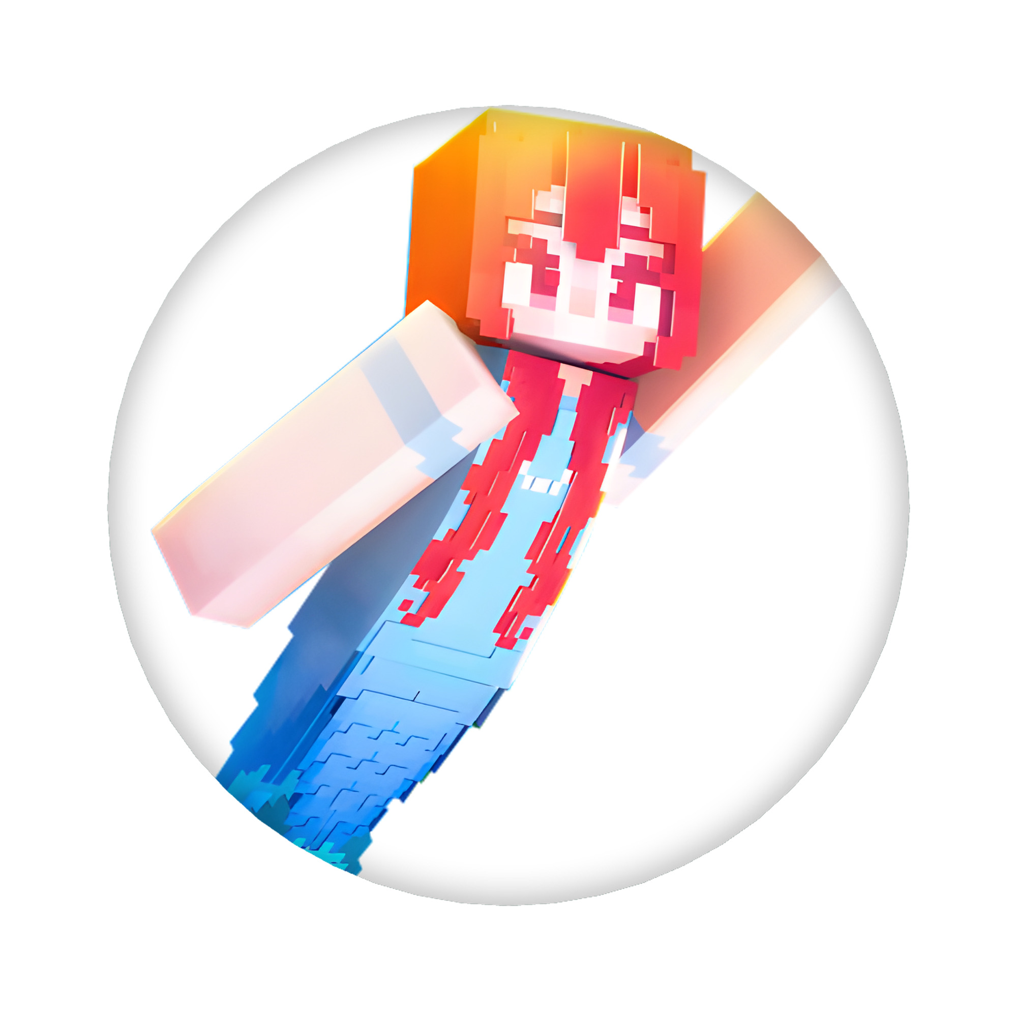 （画像用） マインクラフト ブロックの世界 Minecraft MC Block world 6cm 缶バッジ 複数セット