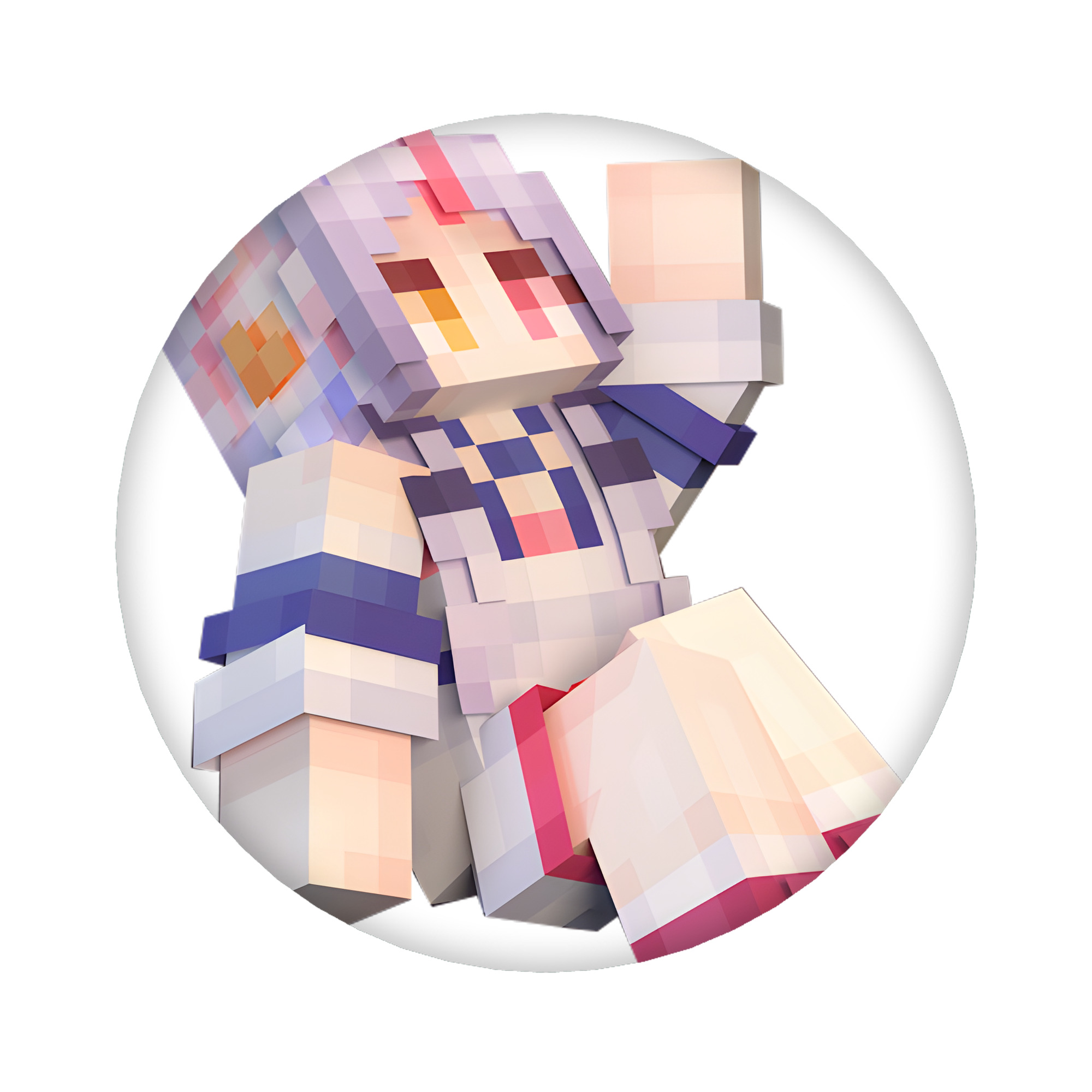 （画像用） マインクラフト ブロックの世界 Minecraft MC Block world 6cm 缶バッジ 複数セット