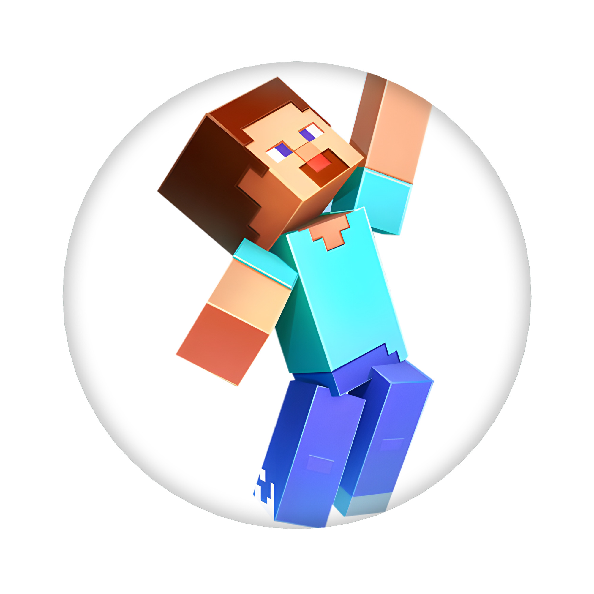 （画像用） マインクラフト ブロックの世界 Minecraft MC Block world 6cm 缶バッジ 複数セット