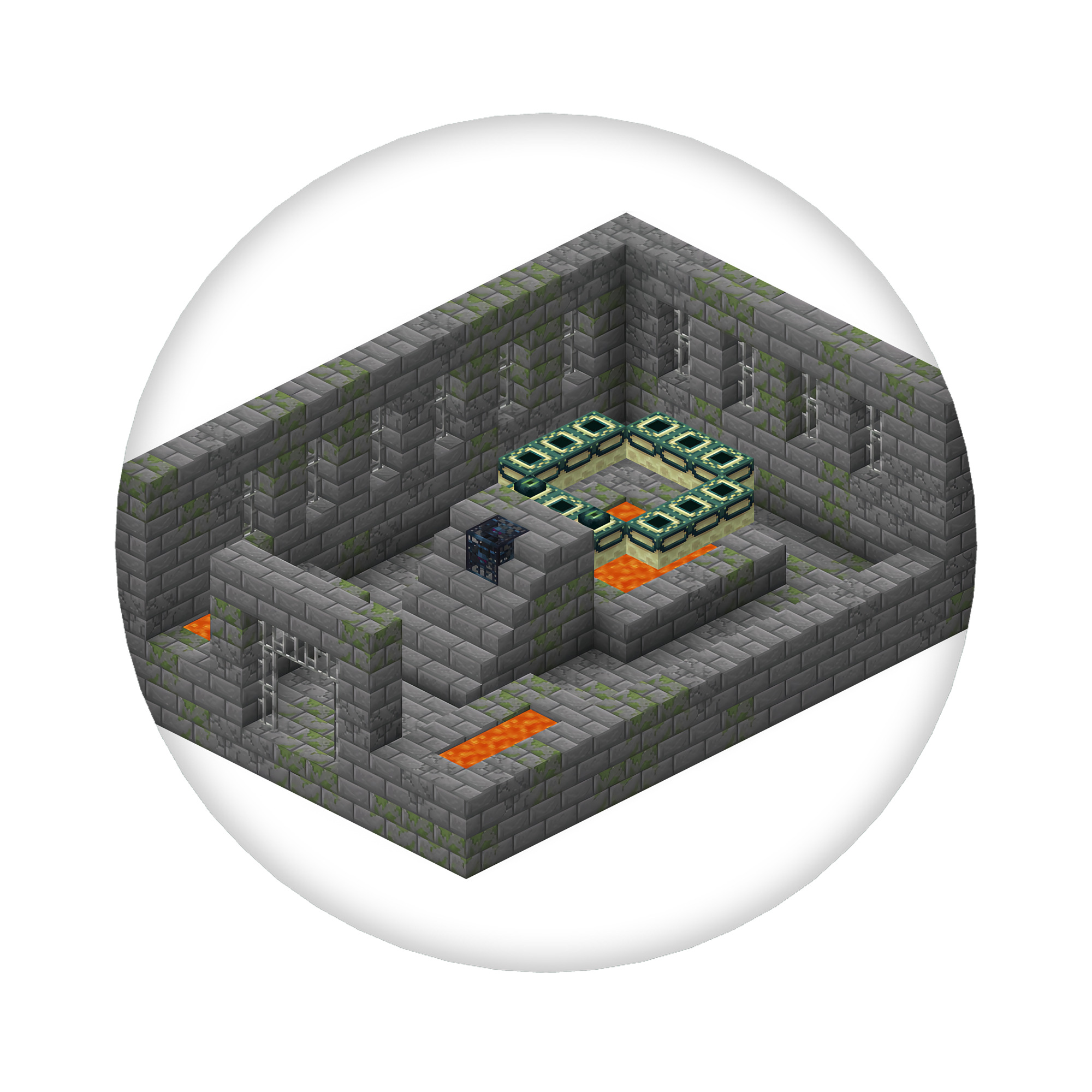 （画像用） マインクラフト ブロックの世界 Minecraft MC Block world 6cm 缶バッジ 複数セット