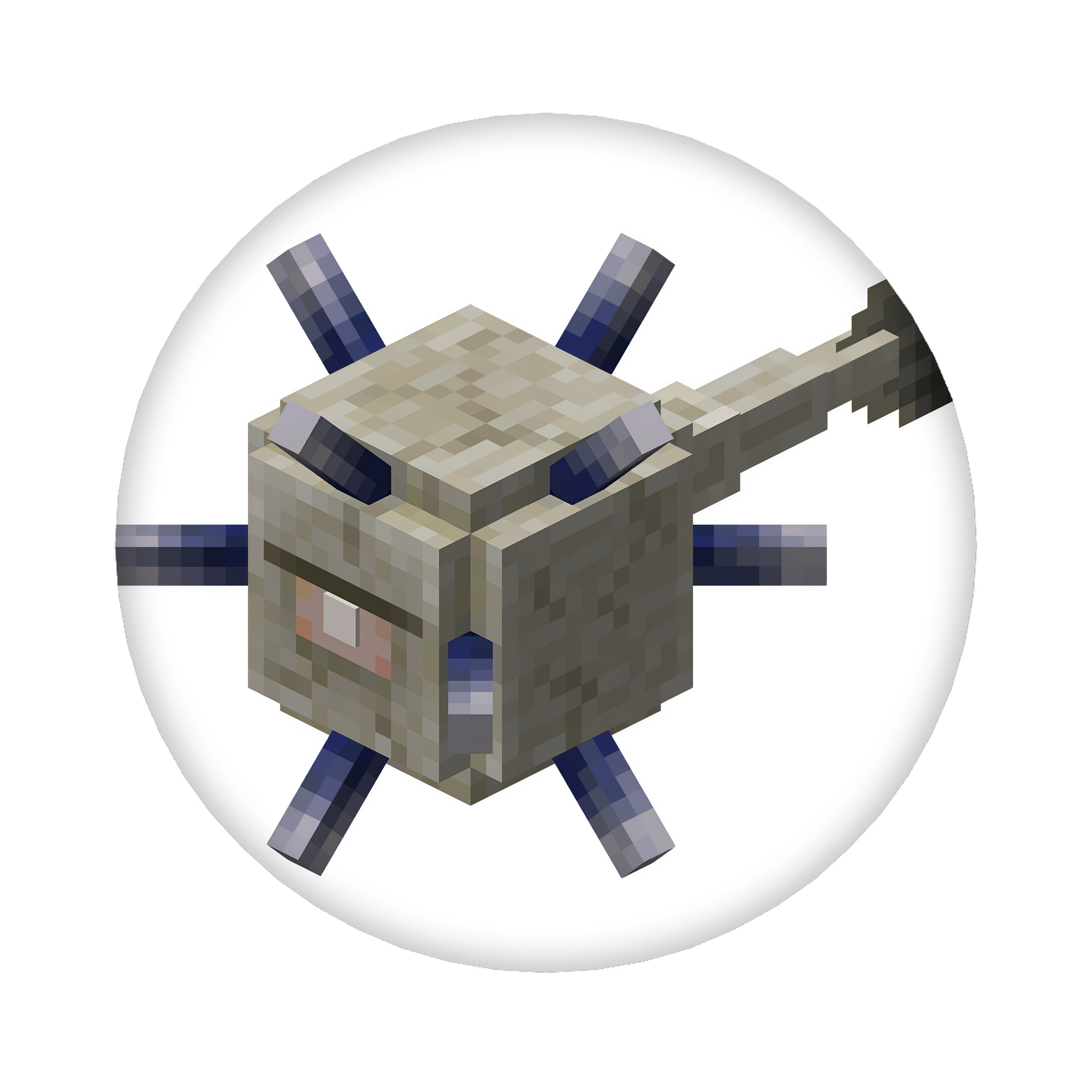 （画像用） マインクラフト ブロックの世界 Minecraft MC Block world 6cm 缶バッジ 複数セット