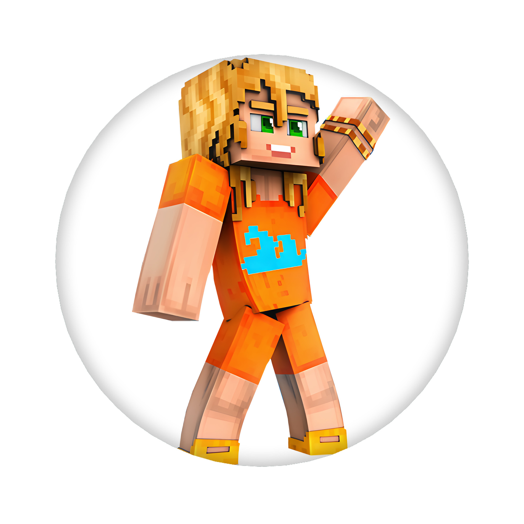 （画像用） マインクラフト ブロックの世界 Minecraft MC Block world 6cm 缶バッジ 複数セット