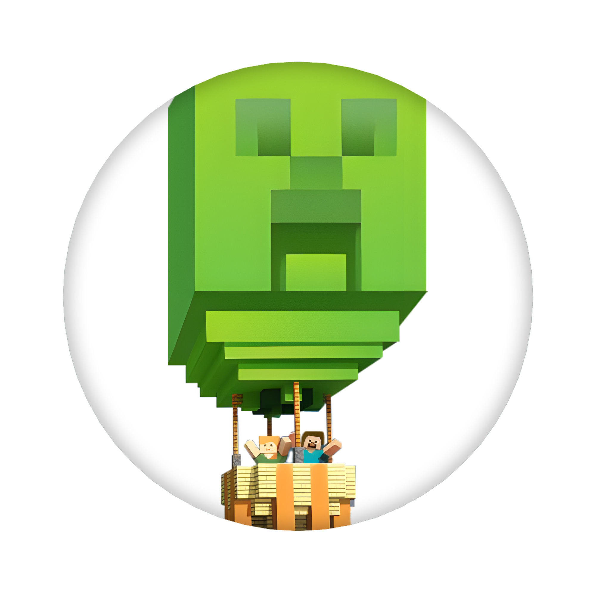（画像用） マインクラフト ブロックの世界 Minecraft MC Block world 6cm 缶バッジ 複数セット