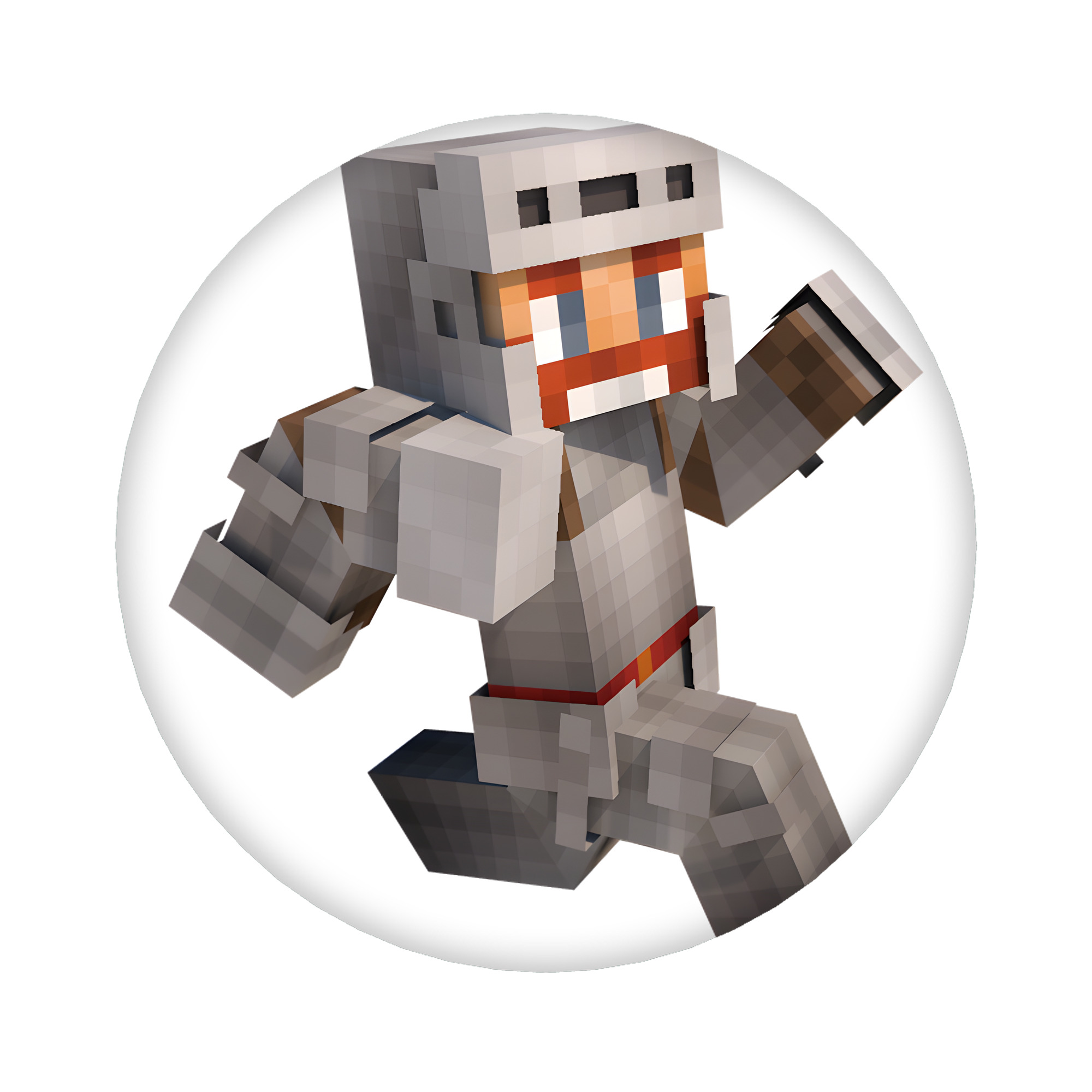 （画像用） マインクラフト ブロックの世界 Minecraft MC Block world 6cm 缶バッジ 複数セット
