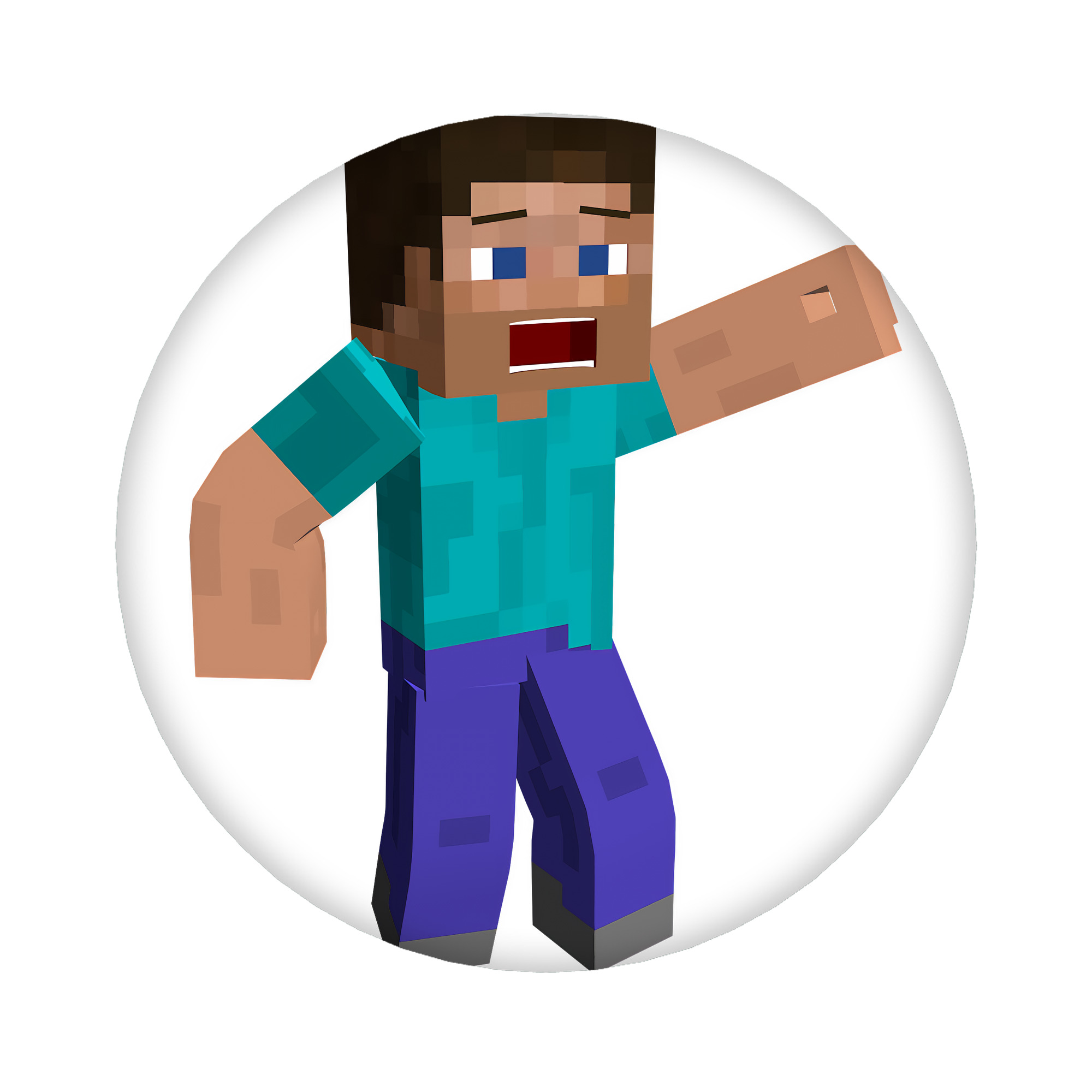 （画像用） マインクラフト ブロックの世界 Minecraft MC Block world 6cm 缶バッジ 複数セット