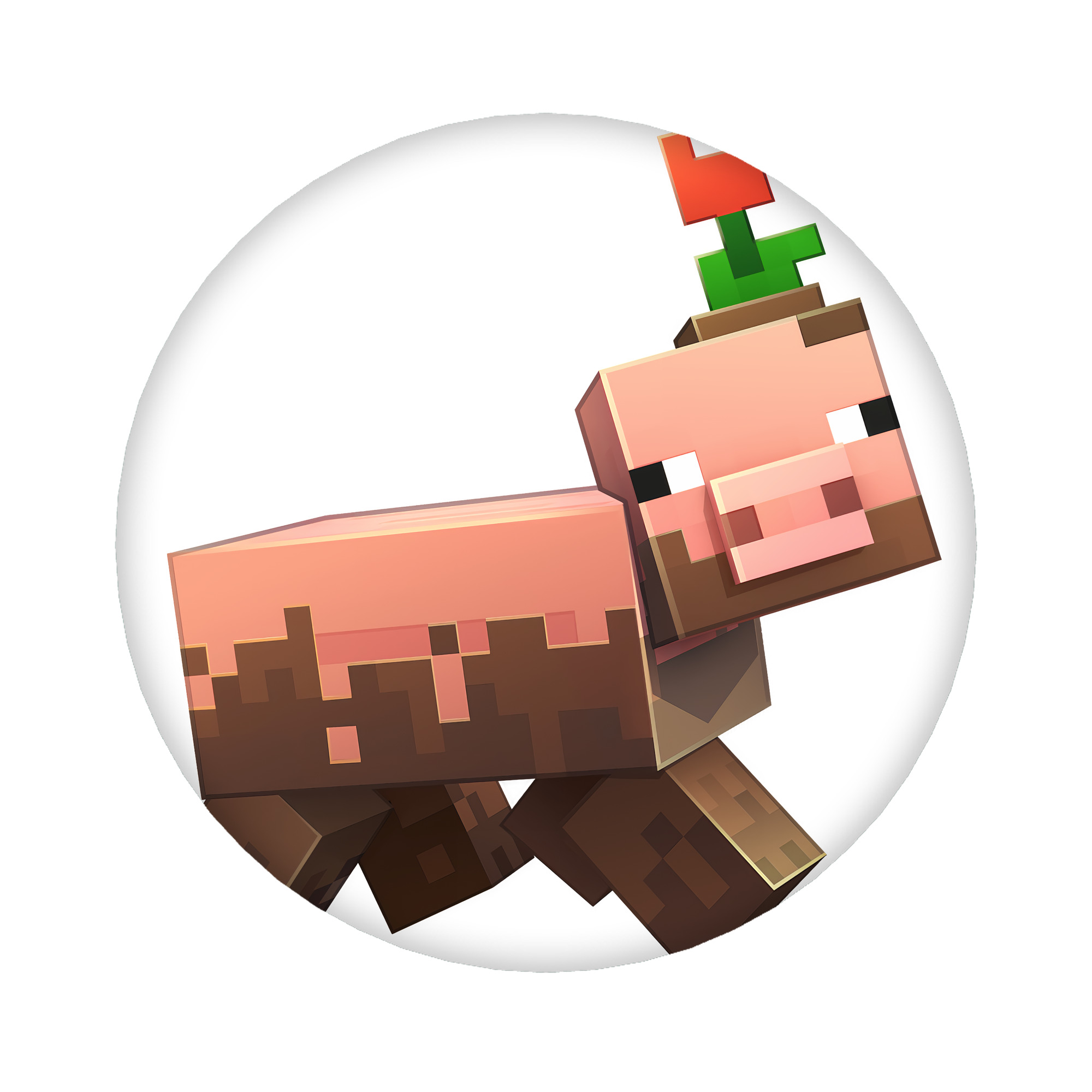 （画像用） マインクラフト ブロックの世界 Minecraft MC Block world 6cm 缶バッジ 複数セット