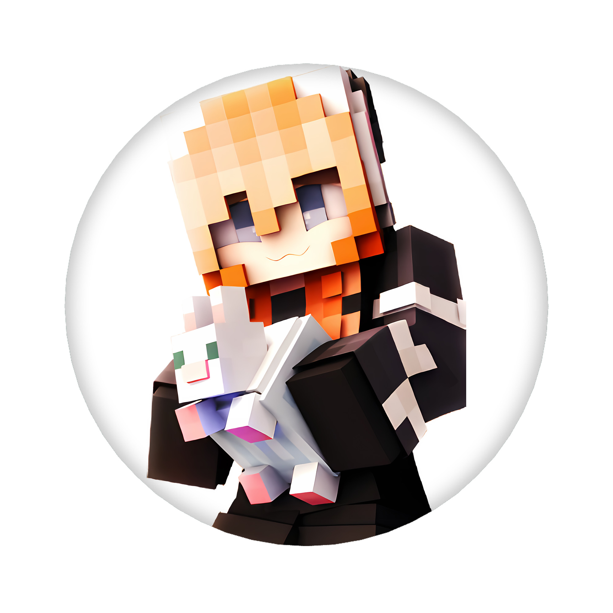（画像用） マインクラフト ブロックの世界 Minecraft MC Block world 6cm 缶バッジ 複数セット